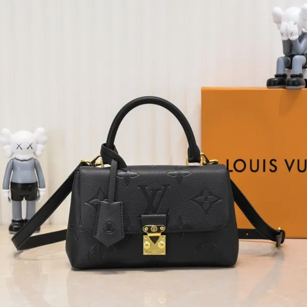 LV Madeleine Bag Black embossing M45976 XX061 24-30cm