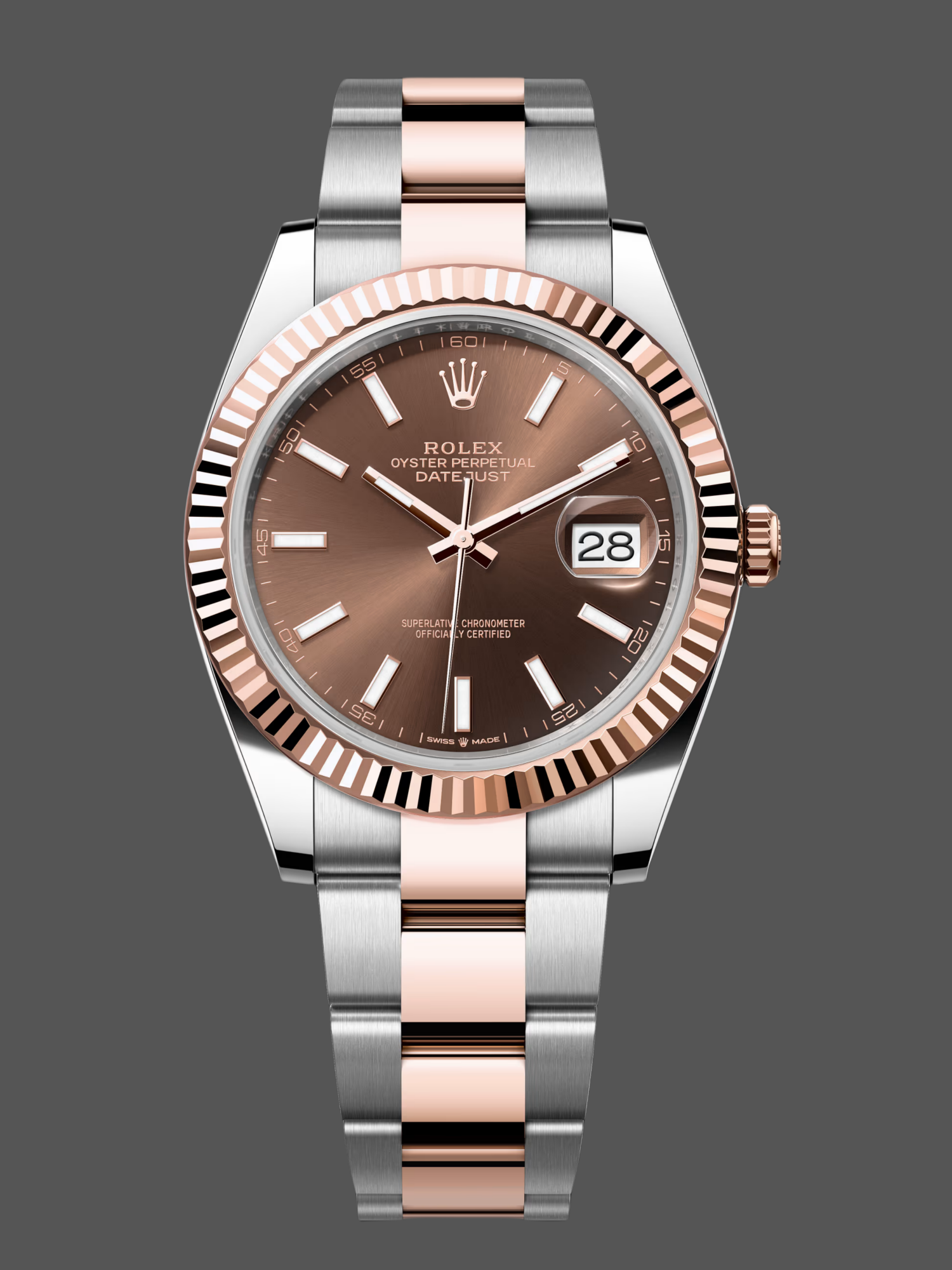 Rolex Datejust 41 Everose Gold Automatic 126331 0001 Chocolate Men's Watch