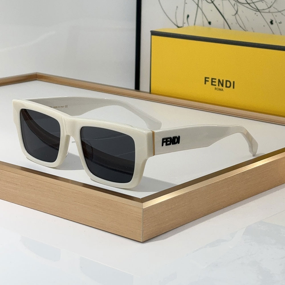 Fendi Square Plate Sunglasses Top quality 锛�Replica锛�