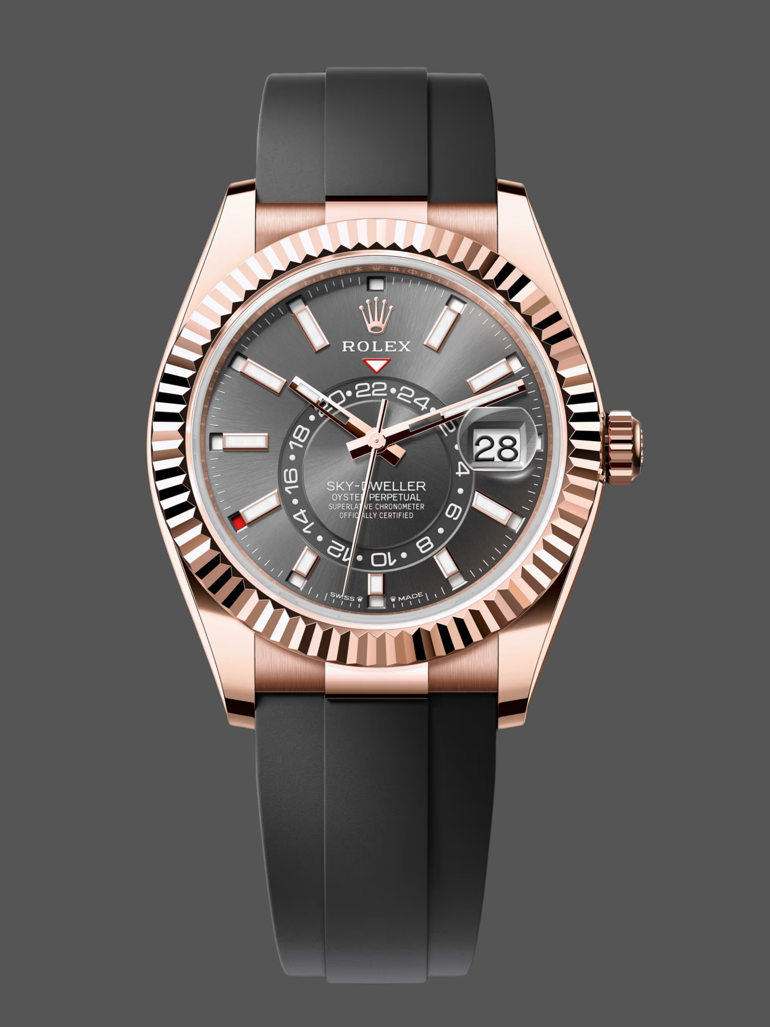 Rolex Sky Dweller 42mm Slate Oysterflex m336235 0004