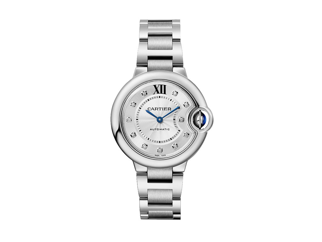 Cartier Ballon Bleu 33 mm Stainless steel & Diamonds Lady��s Watch, W4BB0021