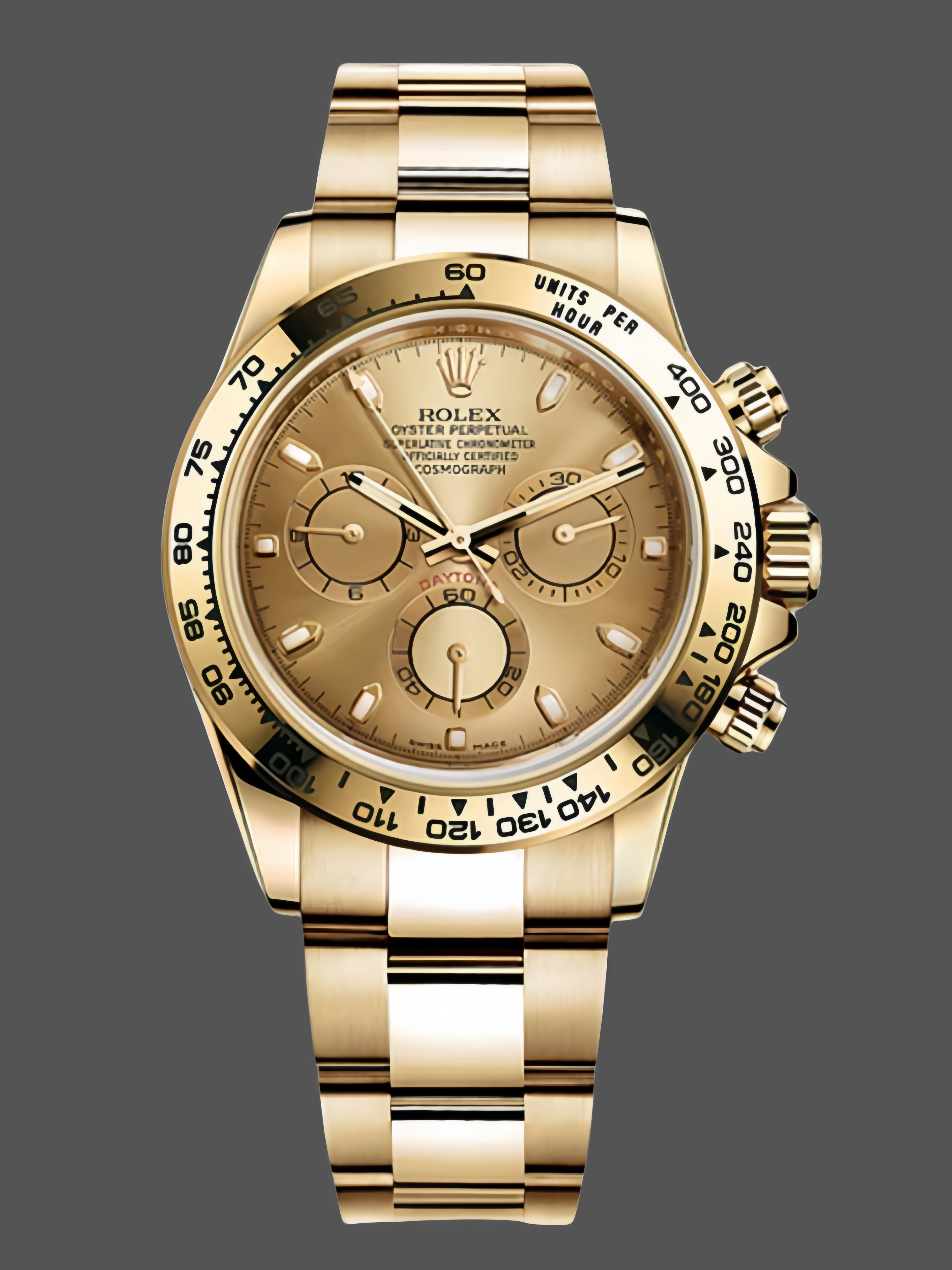 Rolex Cosmograph Daytona 116528 Champagne Index Dial 40MM Mens Replica Watch