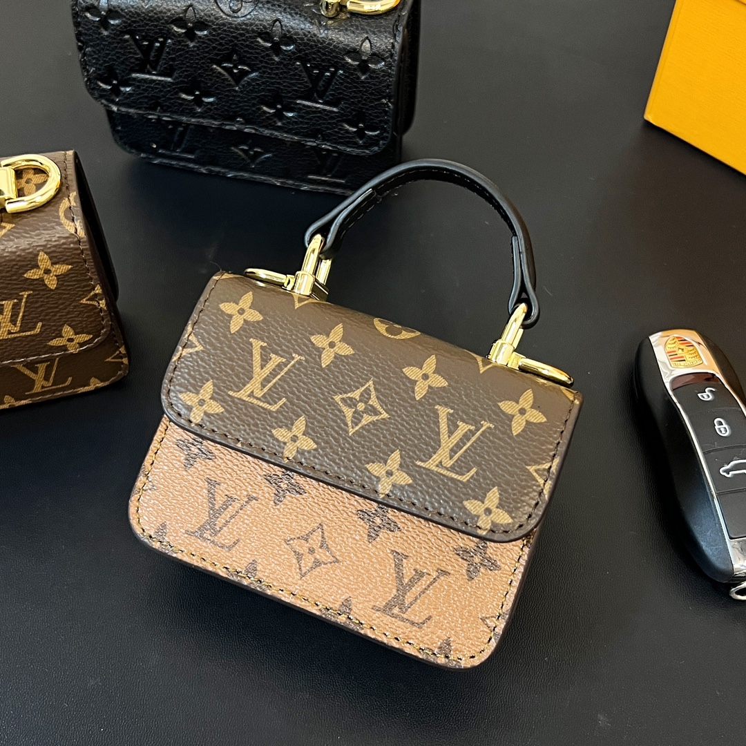 Louis Vuitton Micro Bag Leather Keychain Pendant Accessories