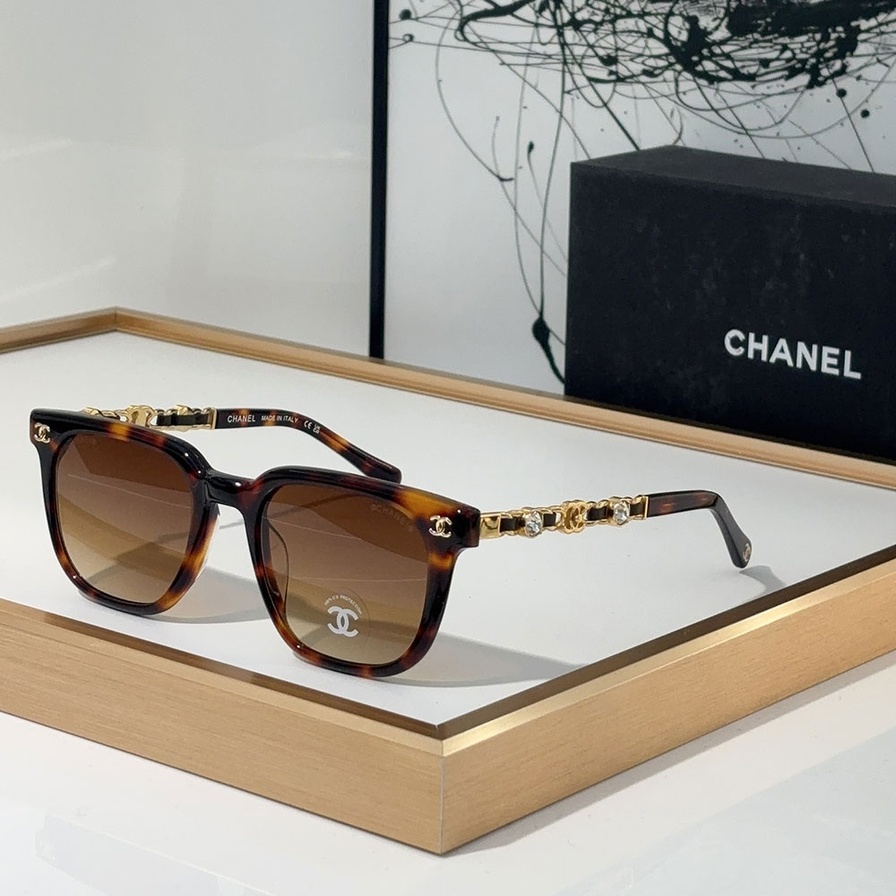 Chanel Mirror leg With Drill Sunglasses Top quality 锛�Replica锛�
