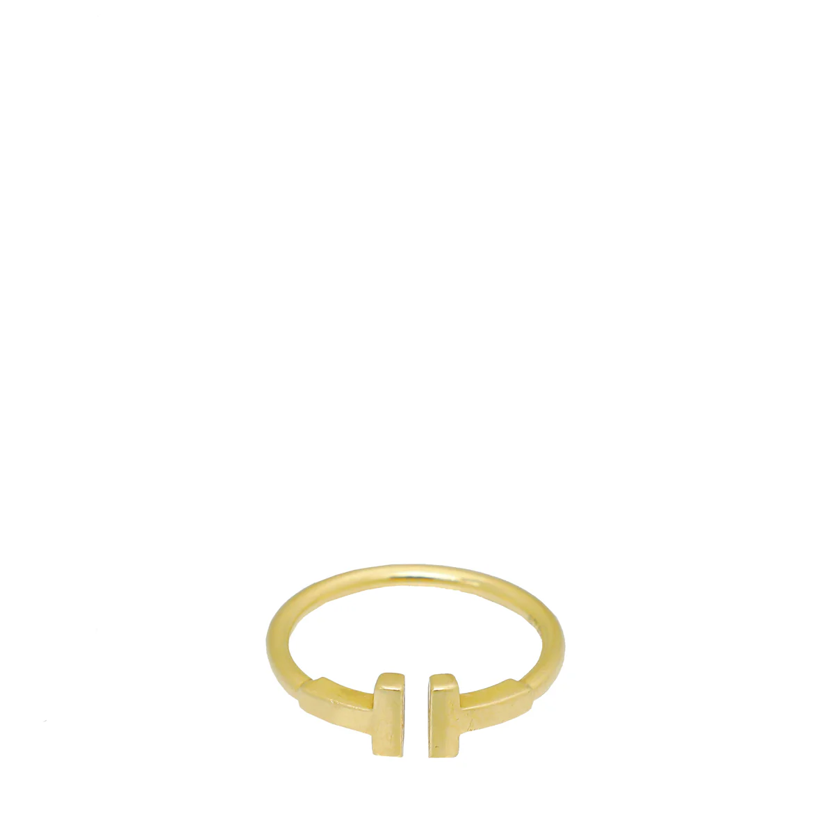 Tiffany & Co 18K Yellow Gold T Wire Ring 50