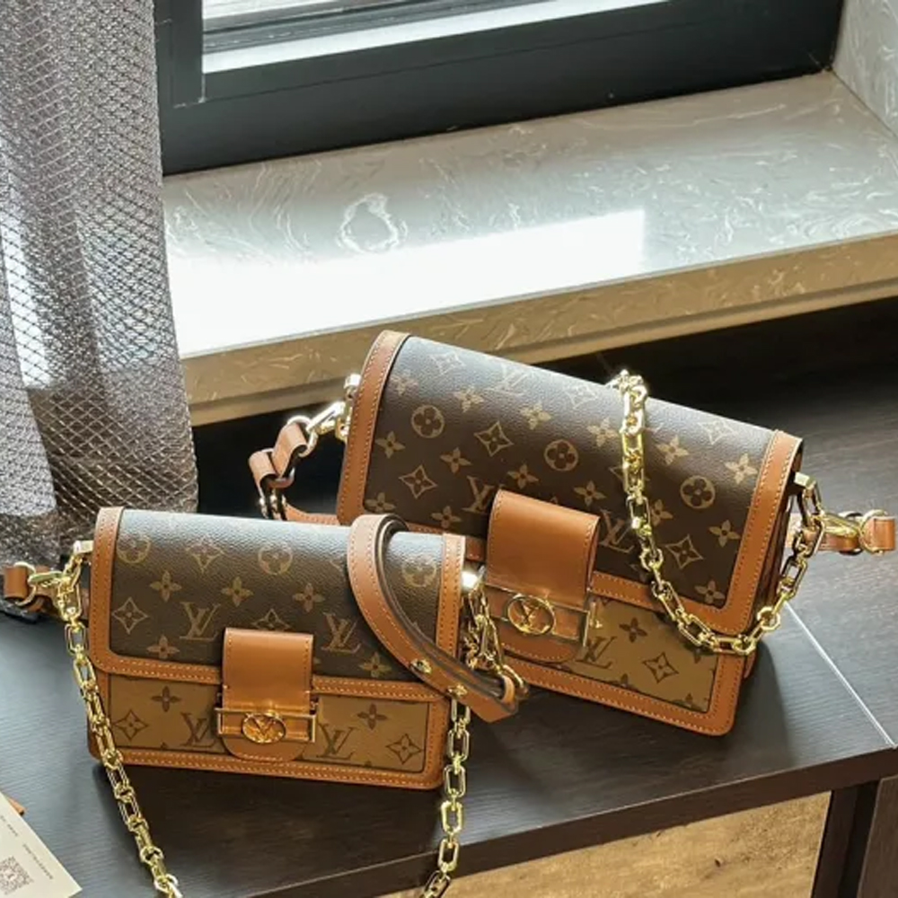 LV Dauphine Bag 44391 LLS052 20-25cm