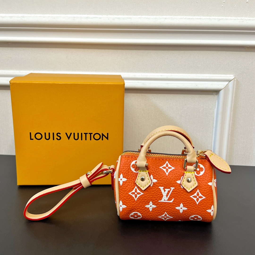 Louis Vuitton Micro Bag Leather Keychain Pendant Accessories