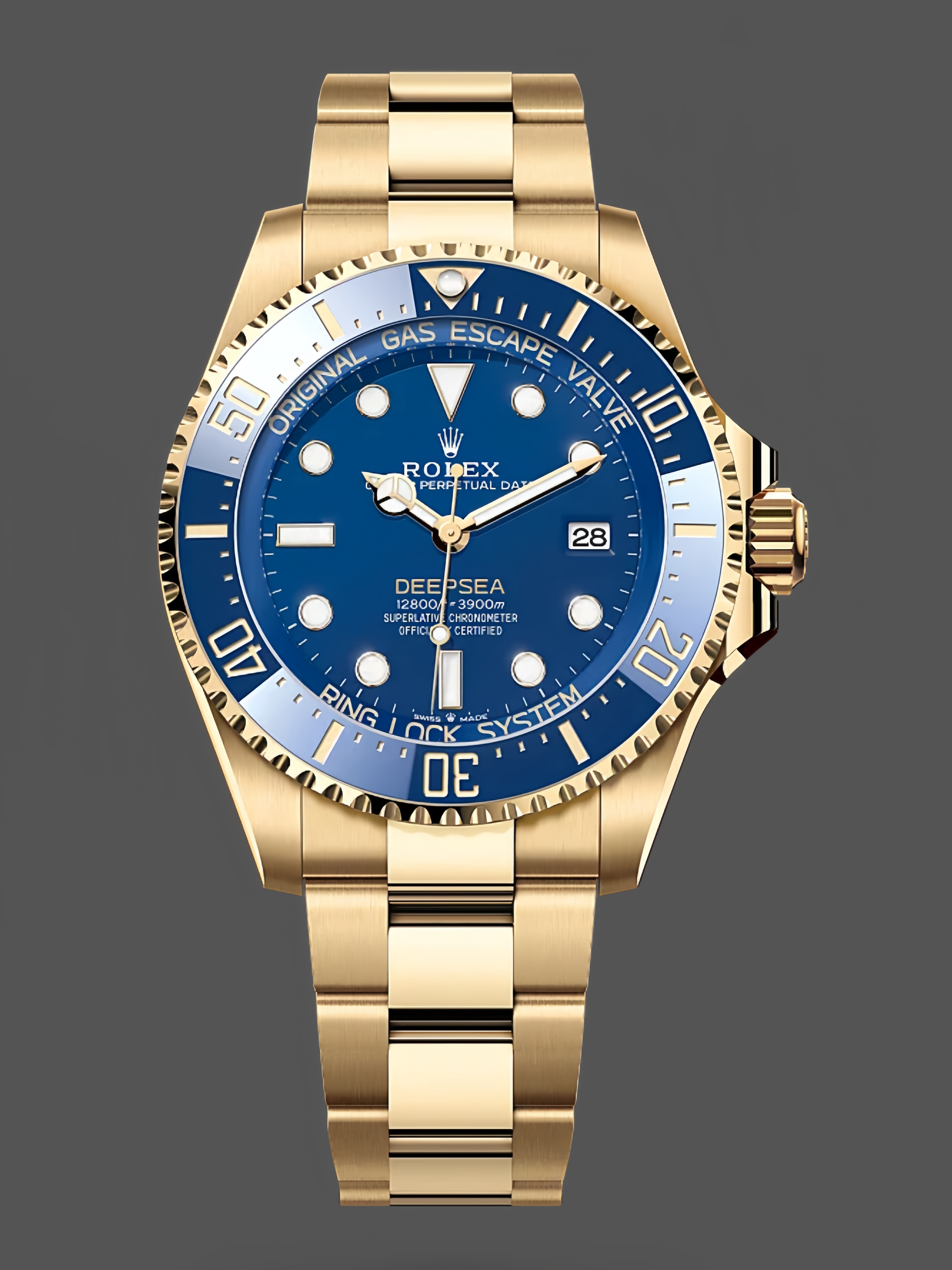 Rolex New 2024 Release Deepsea Gold Blue Dial 136668LB