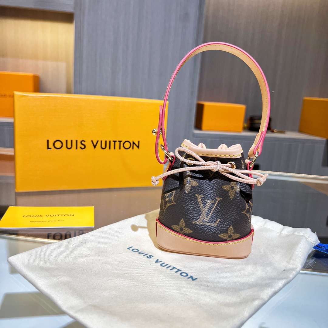 Louis Vuitton Micro Bag Leather Keychain Pendant Accessories