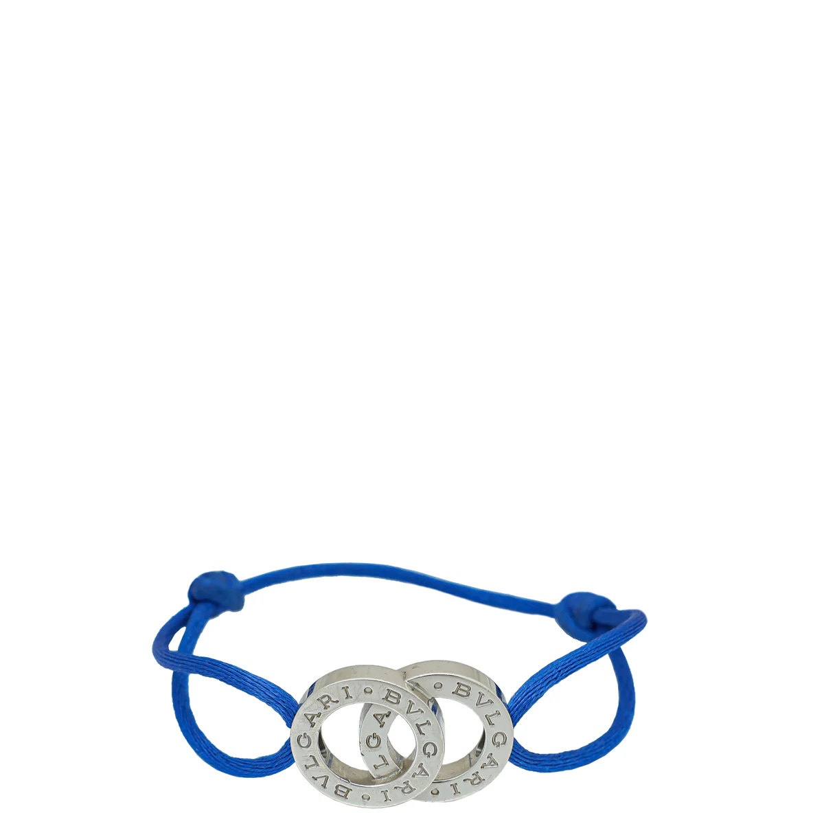 Bvlgari Sterling Silver Fortuna Interlocking Cord Bracelet