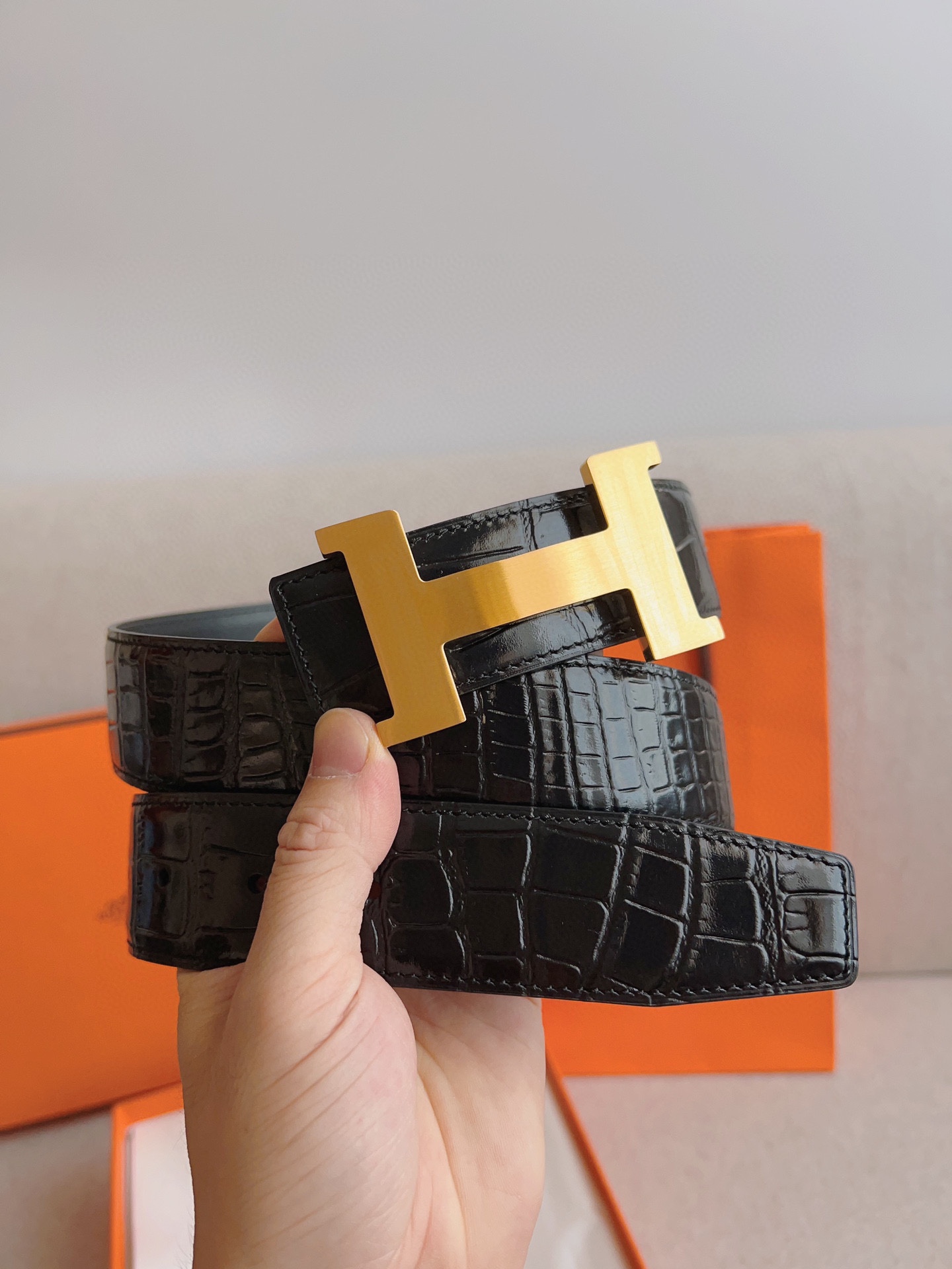 Hermes Leather Belts 1:1 Mirror Version