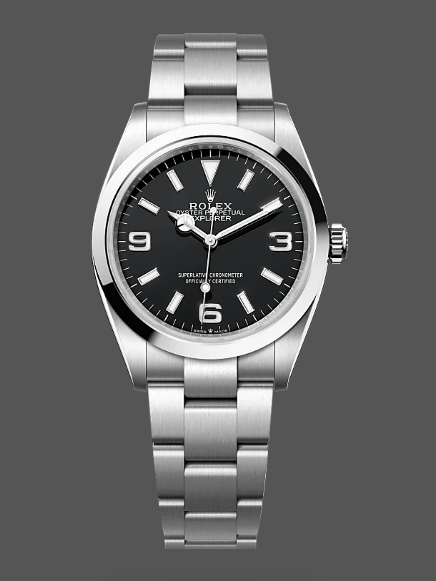 Rolex Explorer 124270 0001 Black Dial Stainless Steel 36MM