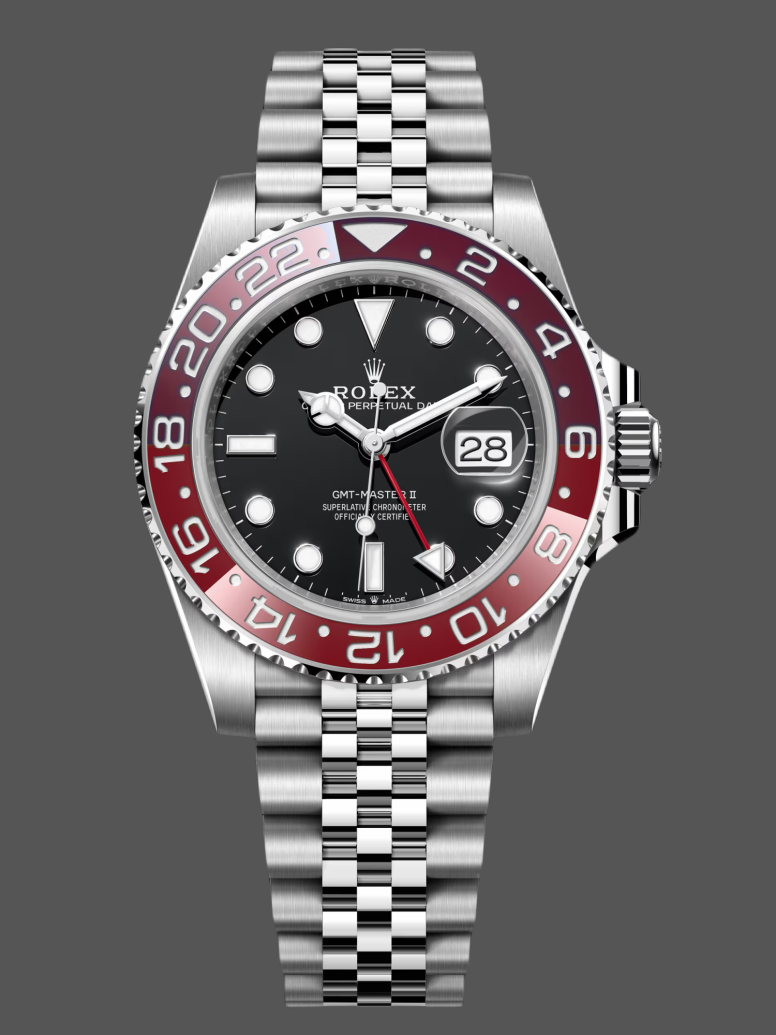 Rolex GMT Master II Pepsi 126710BLRO Jubilee Mint Black Dial 40MM Men's Watch