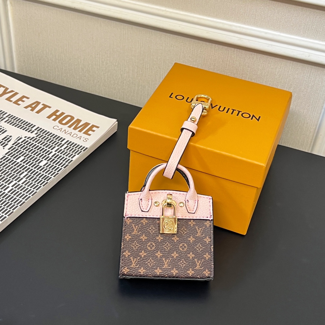 Louis Vuitton Micro Bag Leather Keychain Pendant Accessories