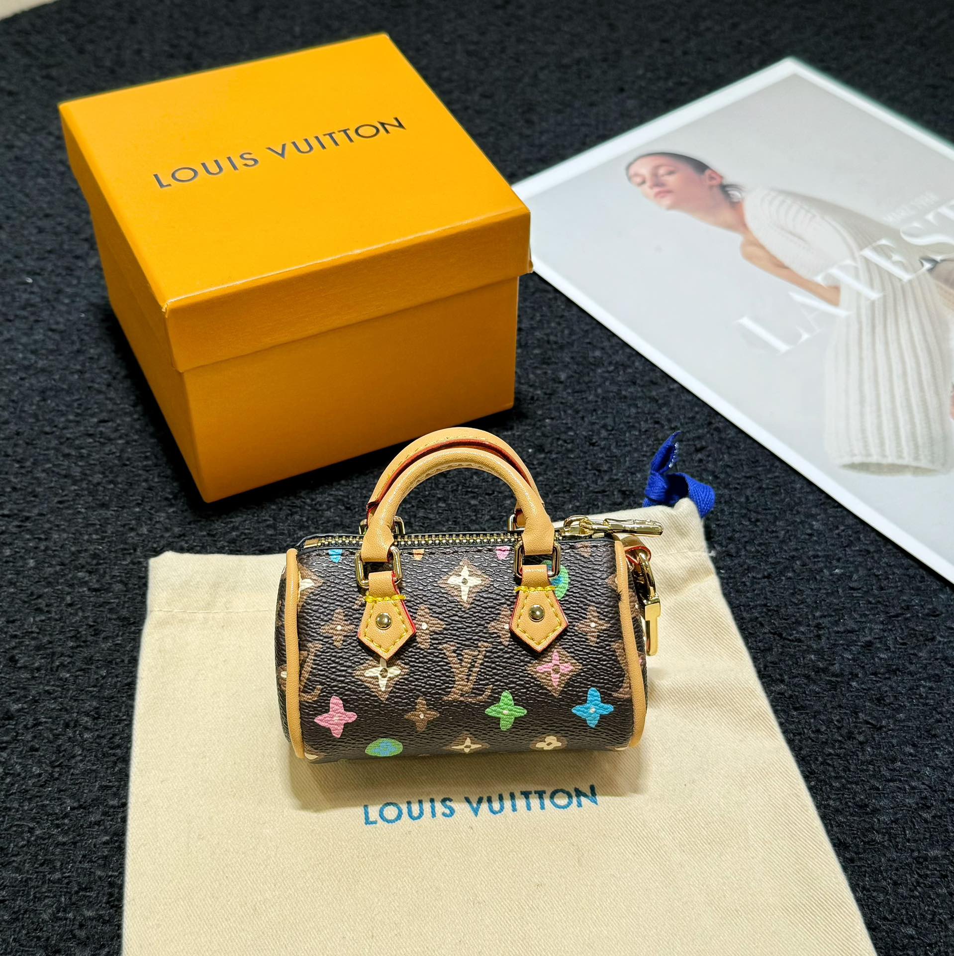 Louis Vuitton Micro Bag Leather Keychain Pendant Accessories