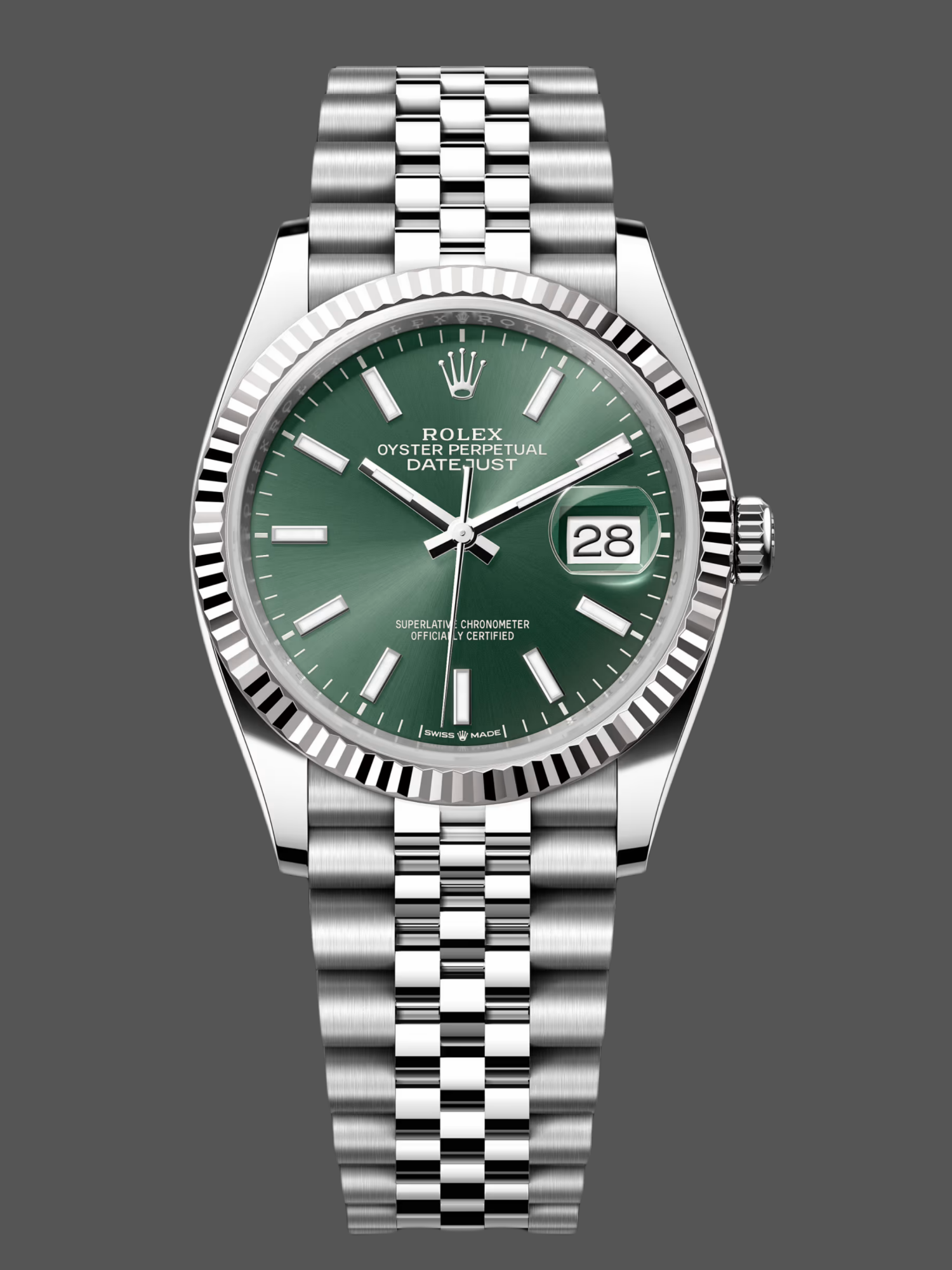 Rolex Datejust 126234 Stainless Steel Mint Green Dial 36MM Unisex Replica Watch