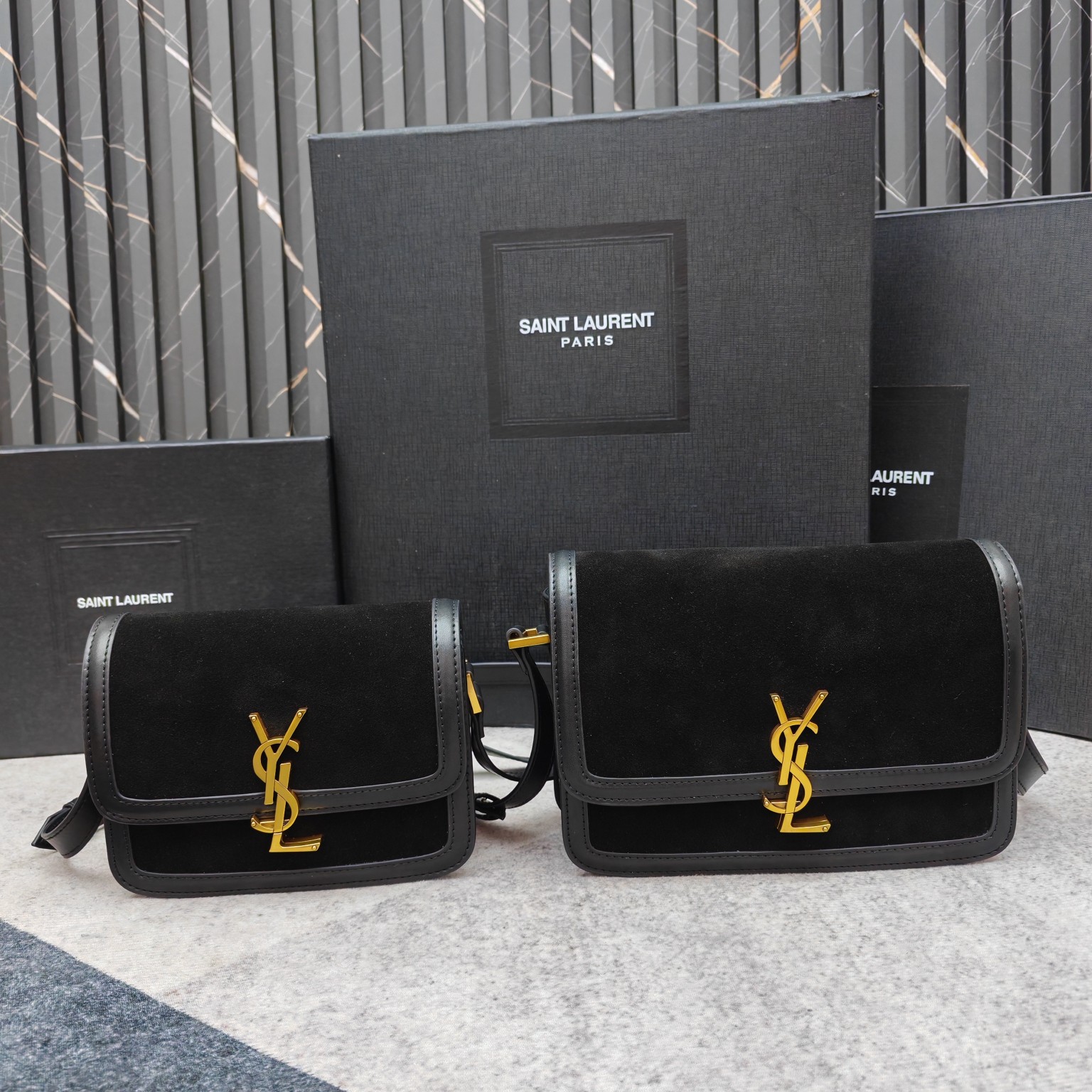 YSL Solferino Box Shoulder Bag 8856 LM071081 19-23cm