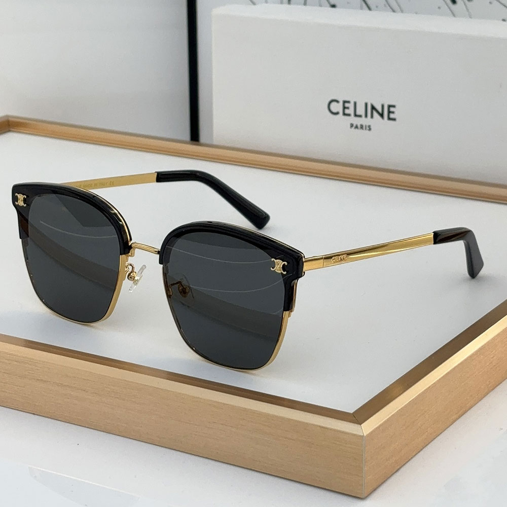 Celine Metal Front Frame Logo sunglasses Top quality 锛�Replica锛�