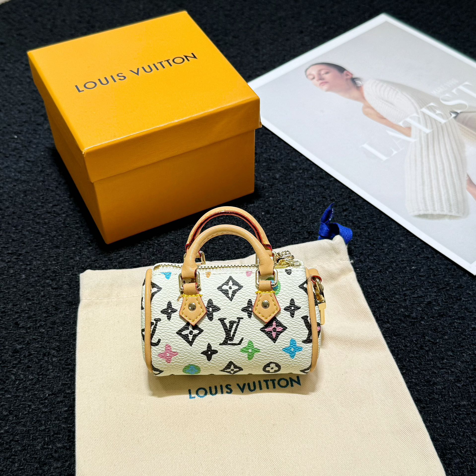 Louis Vuitton Micro Bag Leather Keychain Pendant Accessories
