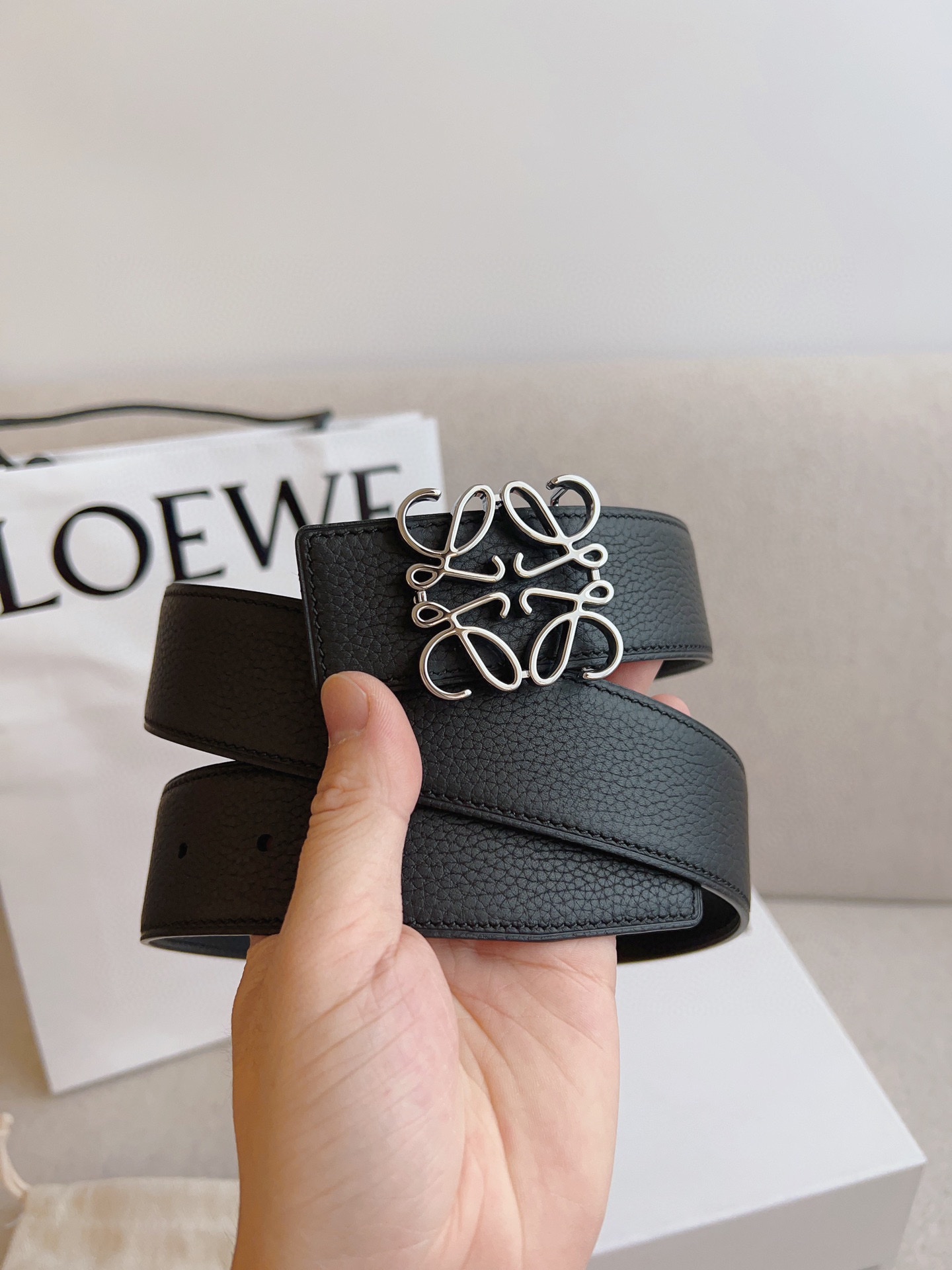 Loewe Leather Belts 1:1 Mirror Version