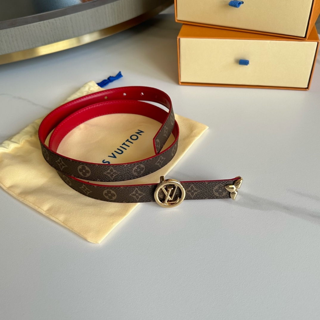 Louis Vuitton LV Leather Belts 1:1 Mirror Version