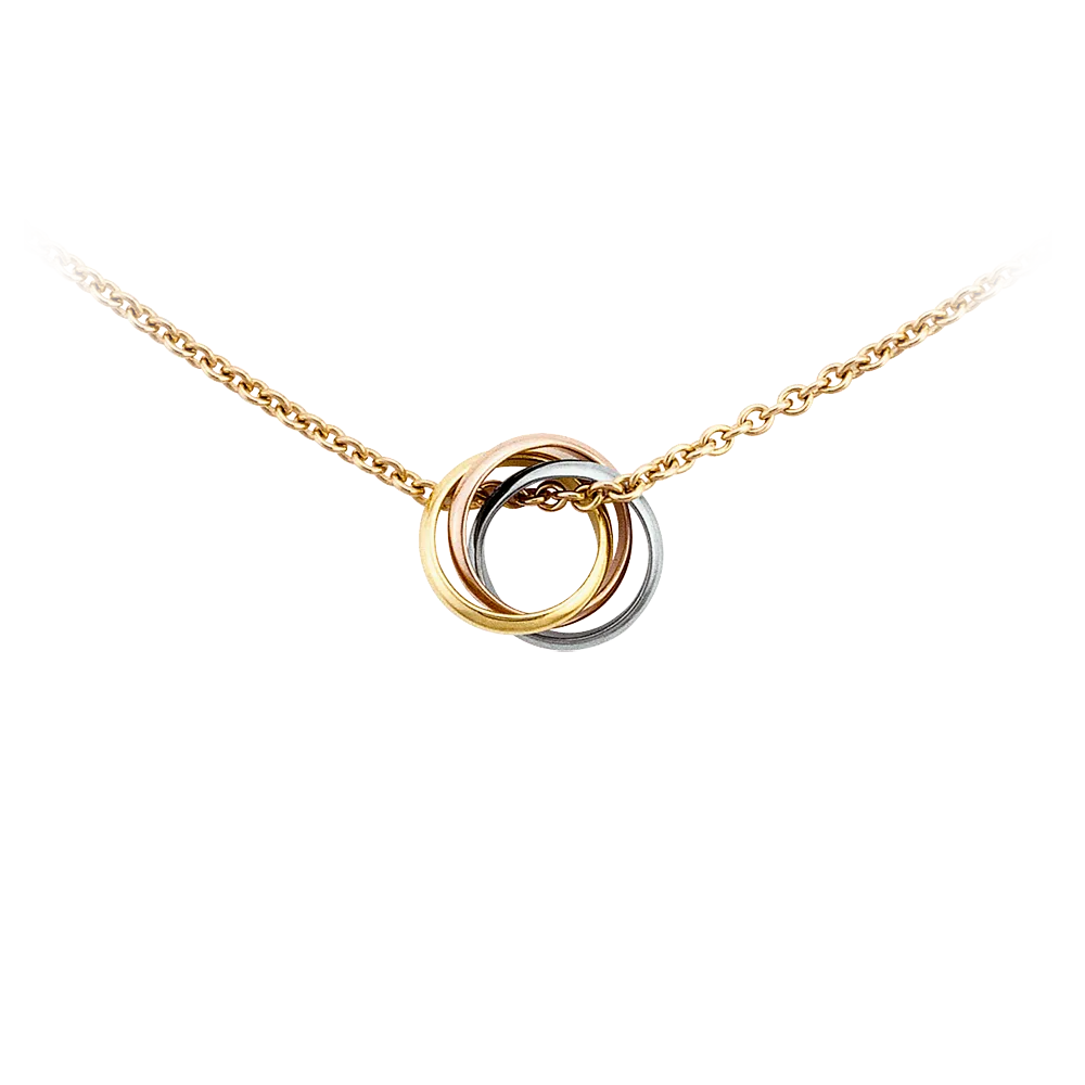 Baby Trinity Necklace 3-Gold, Yellow Gold B7223900