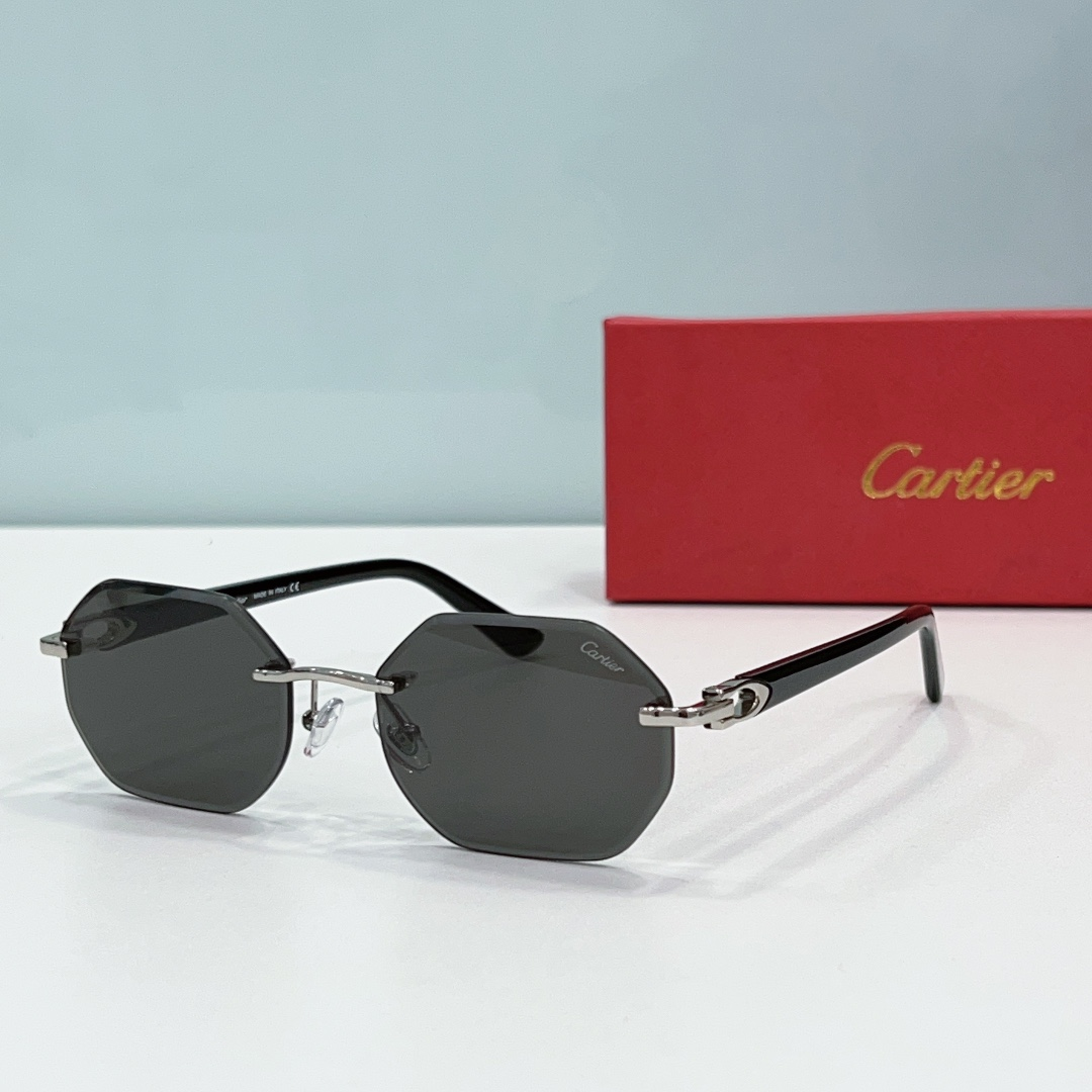Cartier Metal Leg Rimless sunglasses Top quality 锛�Replica锛�