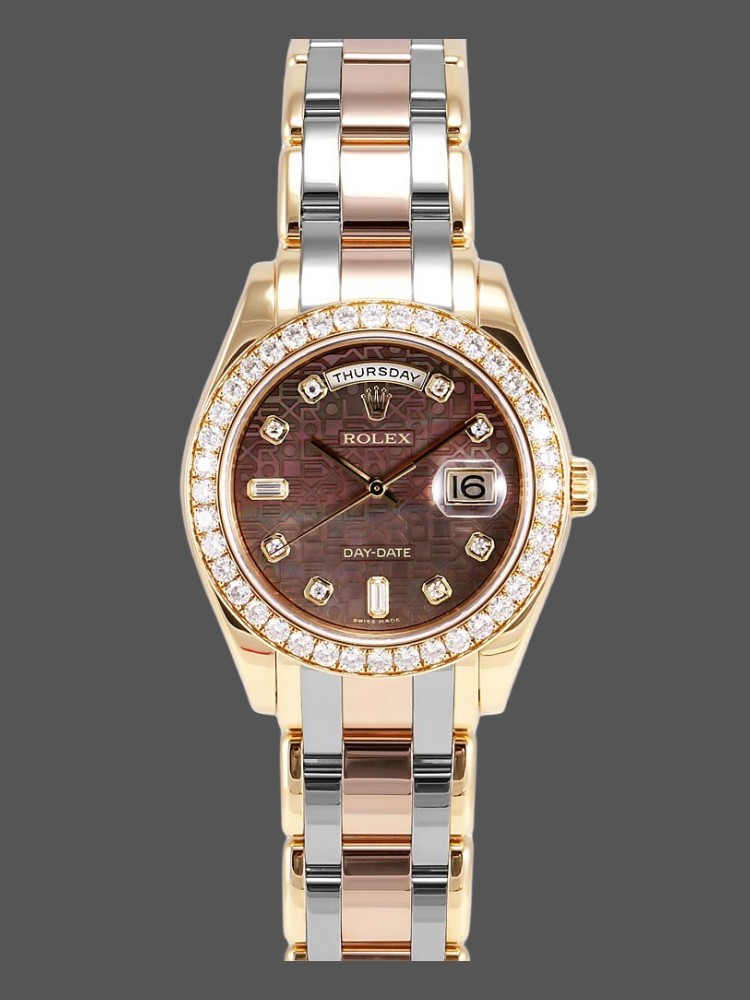 Rolex Day-Date 18948 Dark MOP Diamond Jubilee Dial Special Edition 39MM Mens Replica Watch