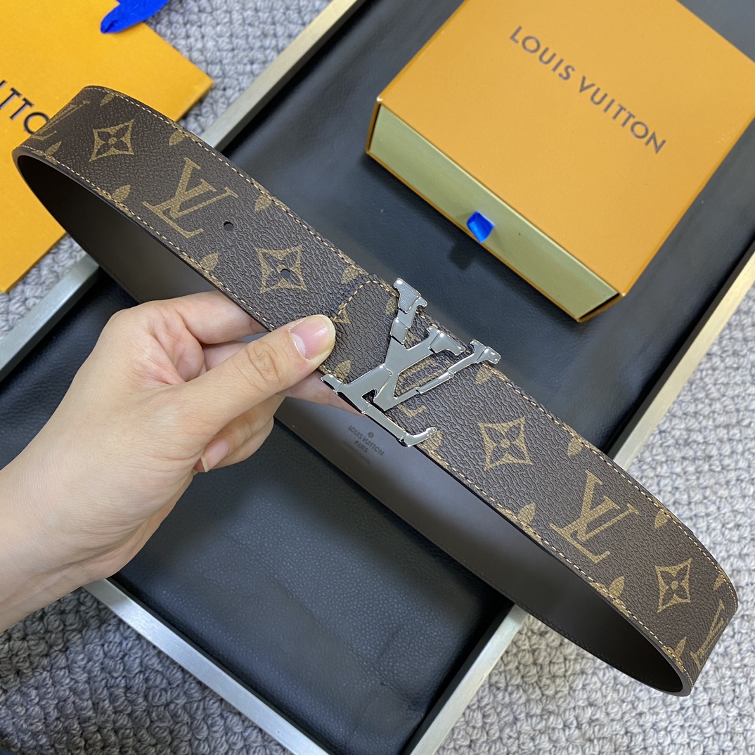 Louis Vuitton LV Leather Belts 1:1 Mirror Version