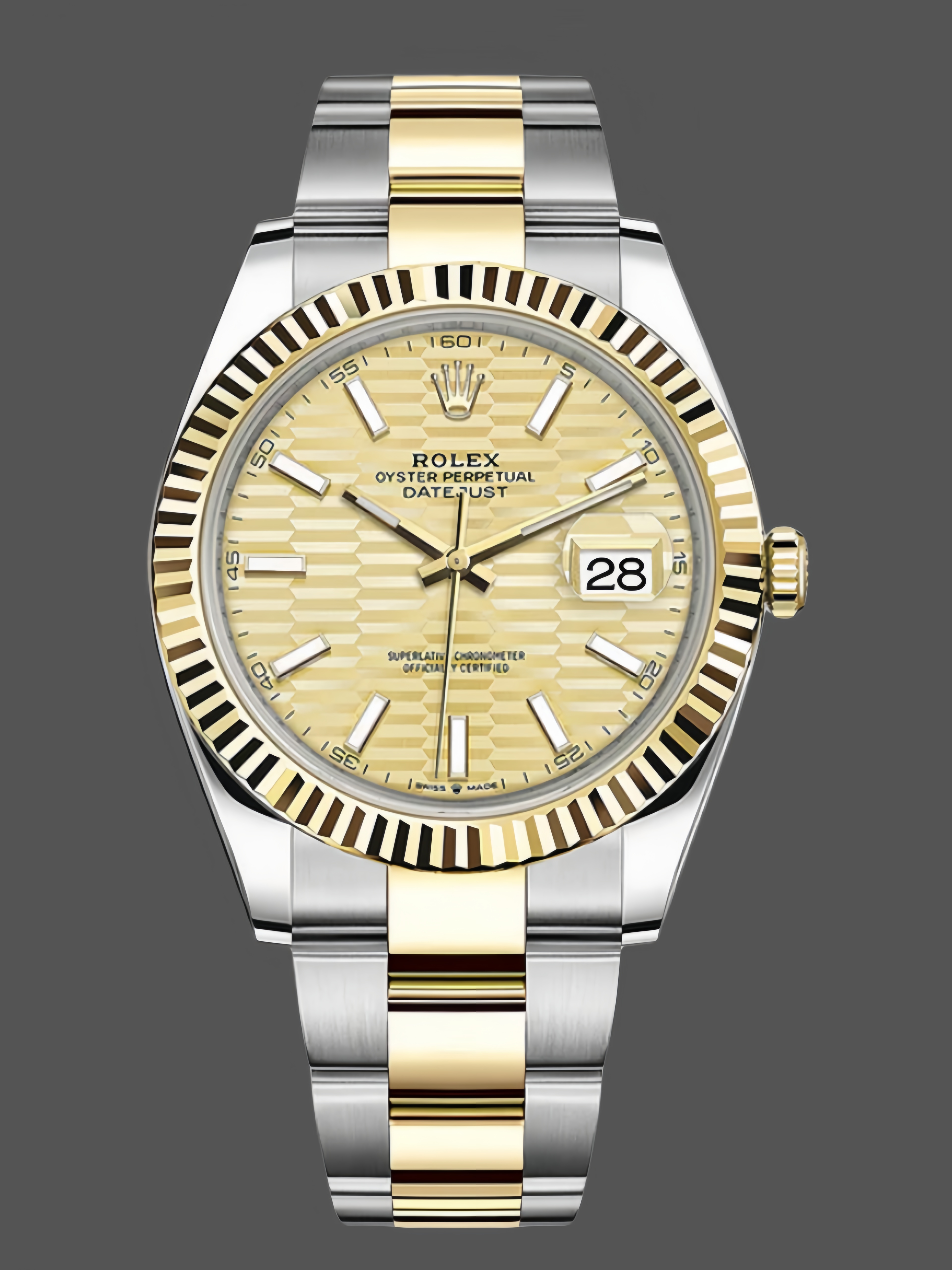 Rolex Datejust 126233 Champagne Motif dial 36MM Unisex Replica Watch