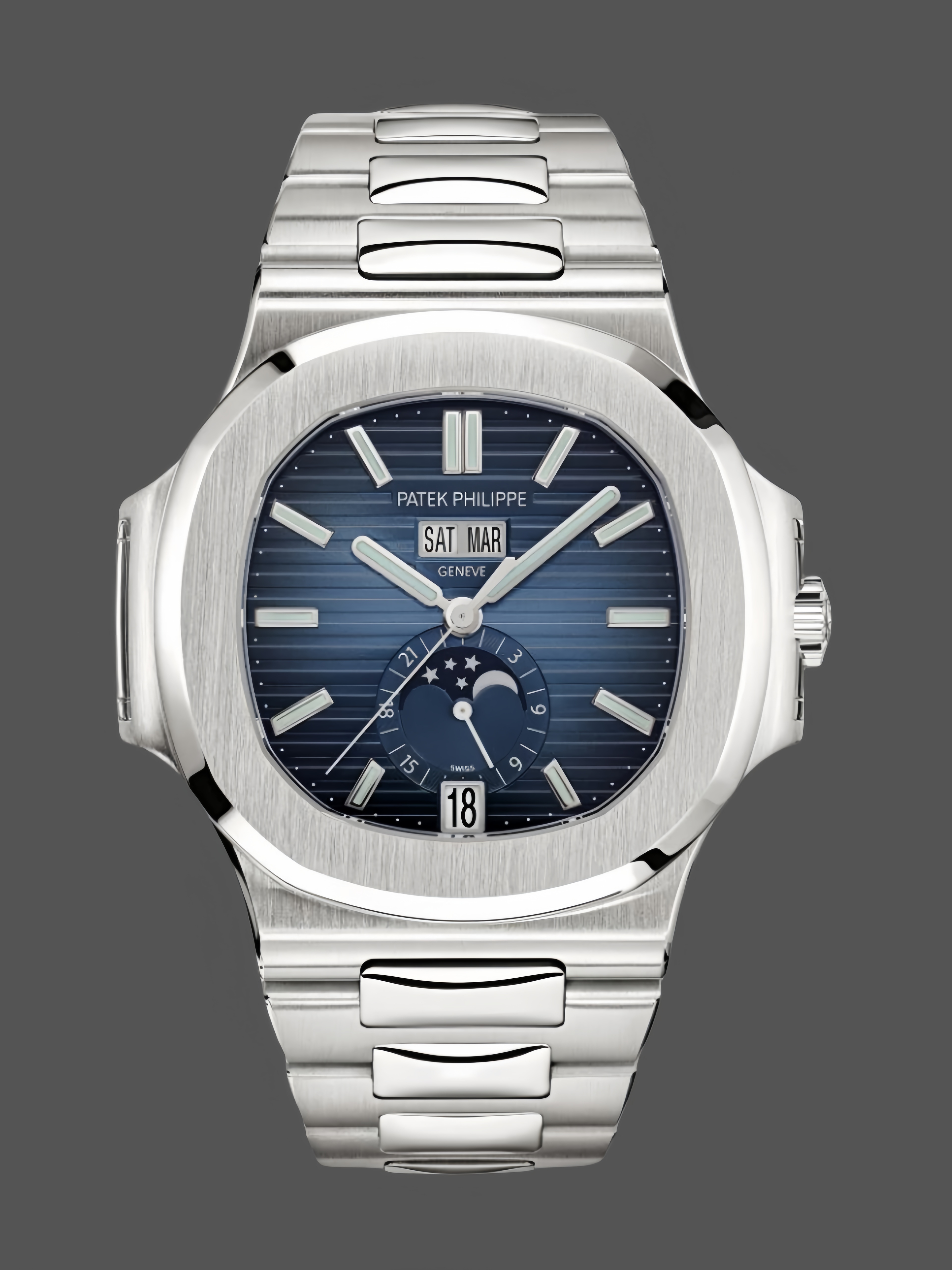 Patek Philippe Nautilus 5726 1A 001 40.5mm Stainless Steel Blue Dial Watch