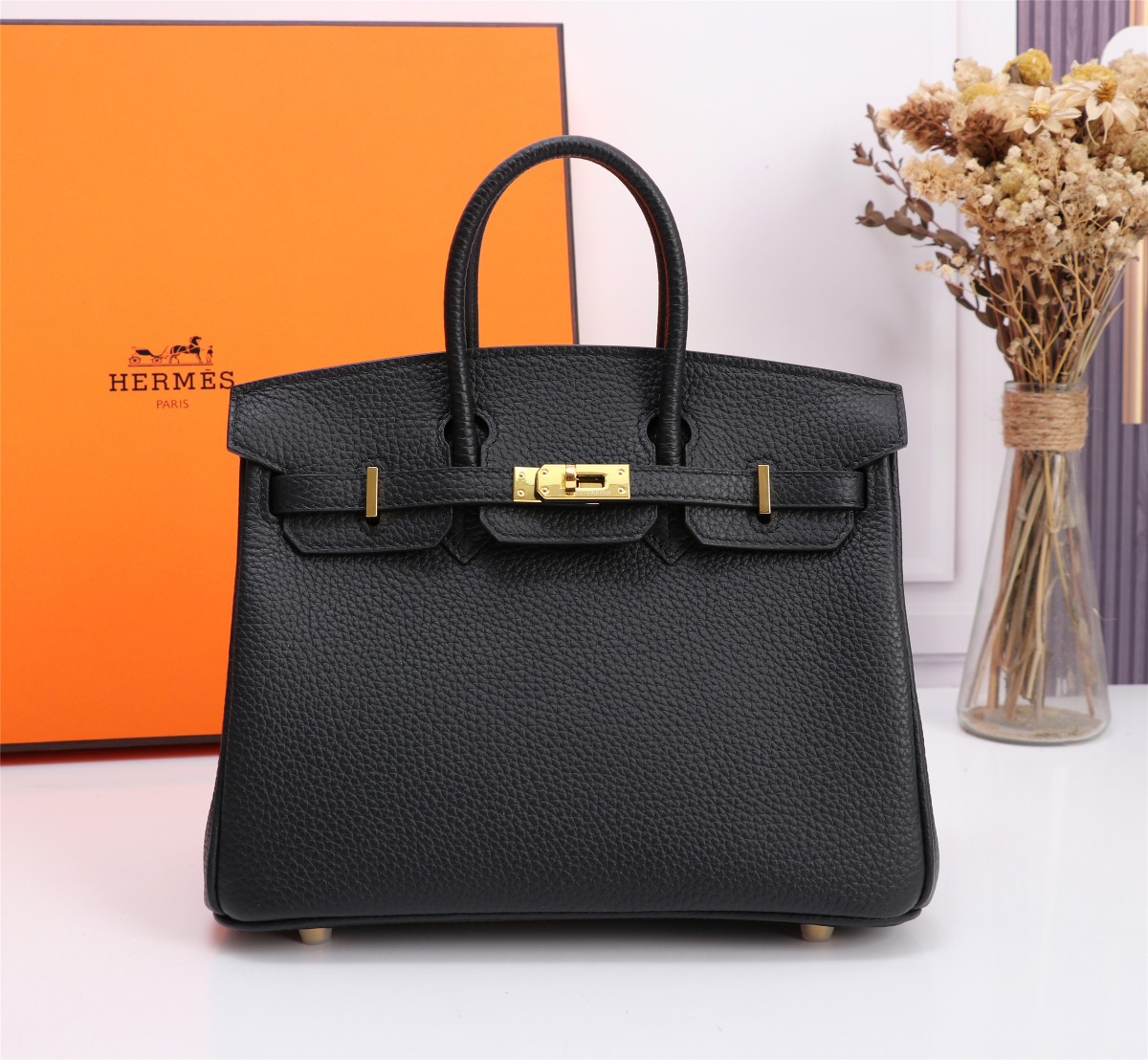 Hermes Birkin bags 25cm 30CM 35CM Togo Leather Black With Silver pink white various colors 锛�10AReplica锛�