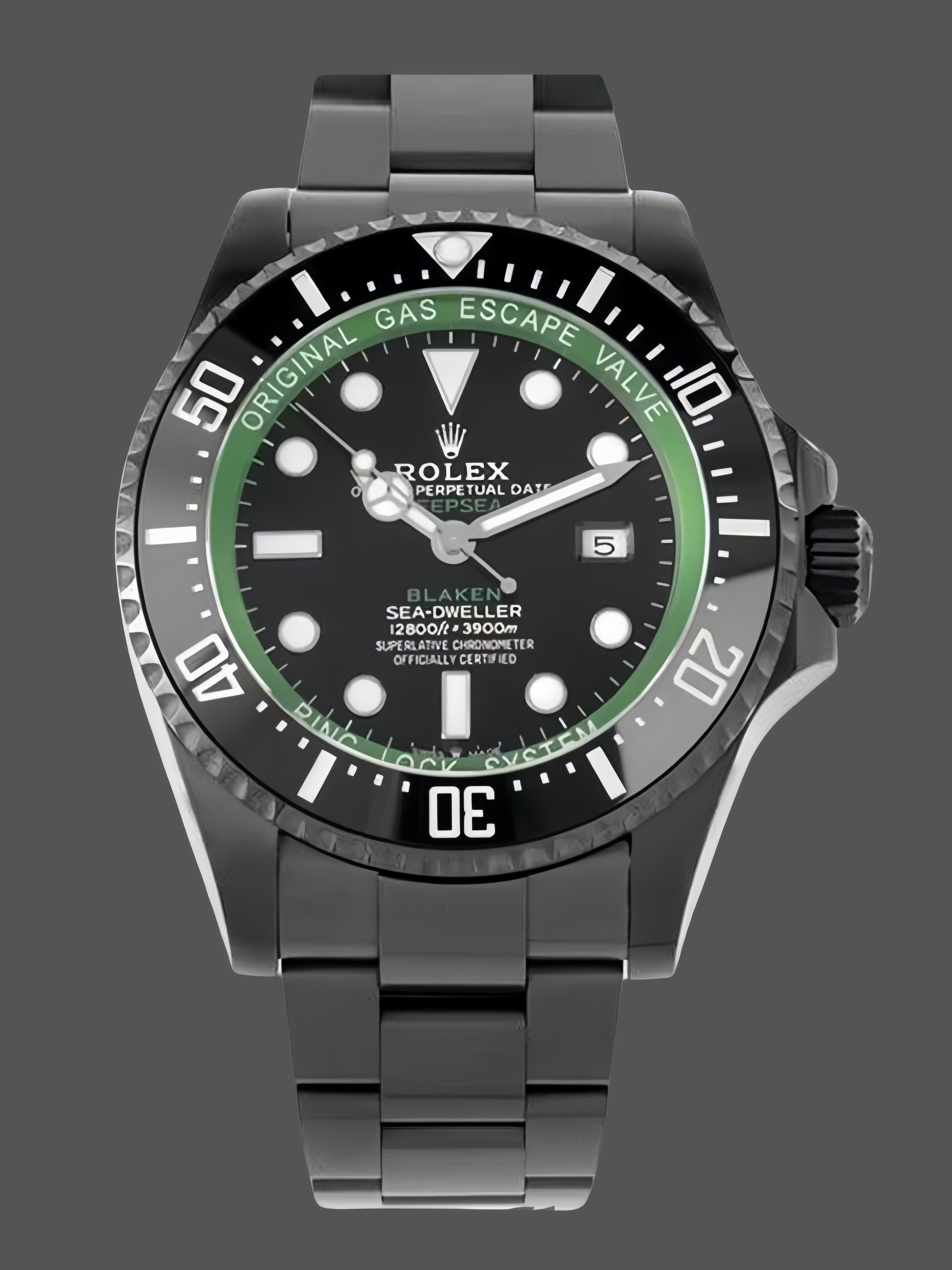 Rolex Sea Dweller Deepsea Mens Blaken Custom Edition 44mm