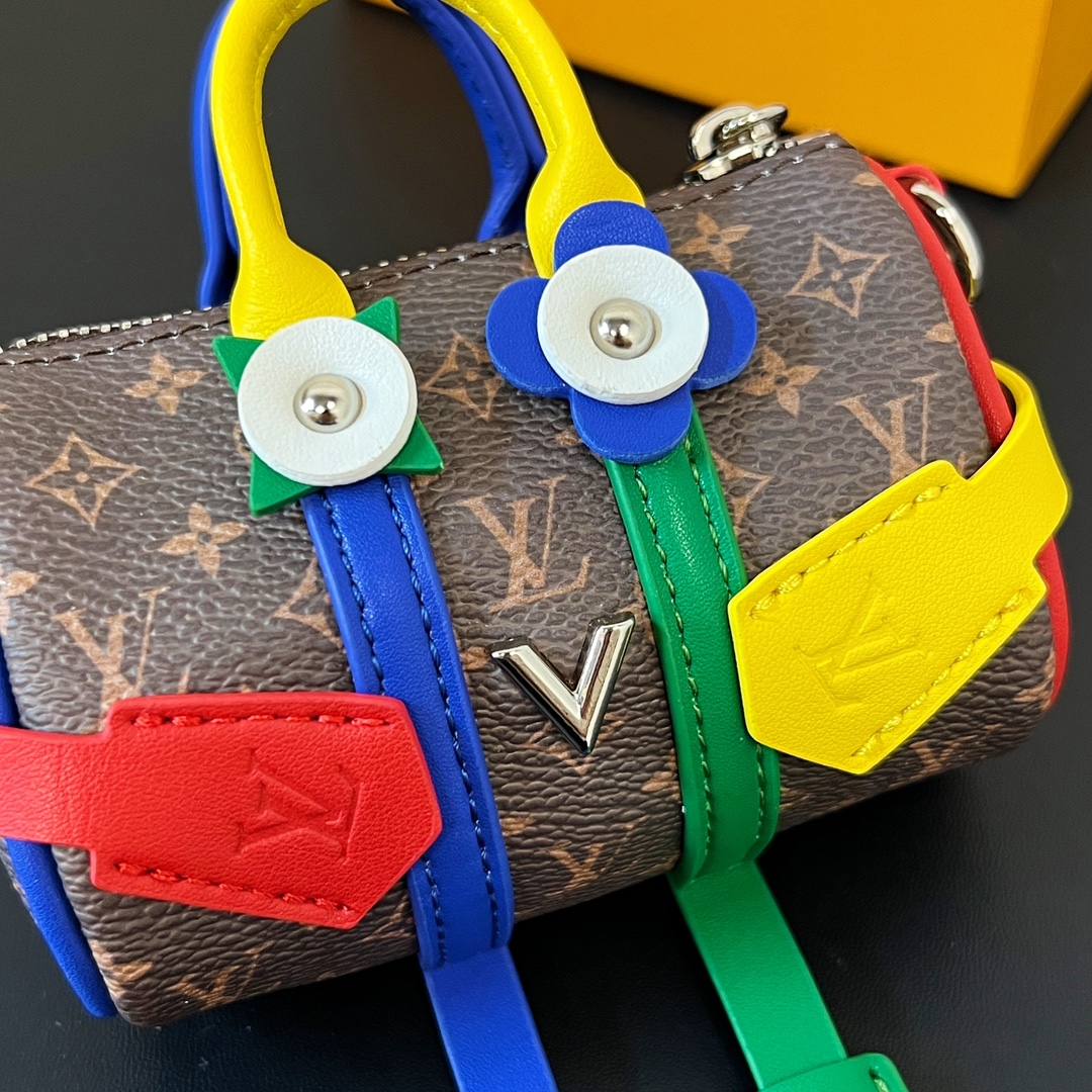 Louis Vuitton Micro Bag Leather Keychain Pendant Accessories