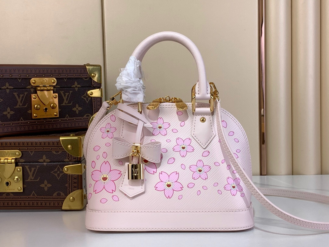 Louis Vuitton Bags CARRYALL Shoulder Bag LV � TM Alma BB Sakura Takashi Murakami M13104 锛�10AReplica锛�