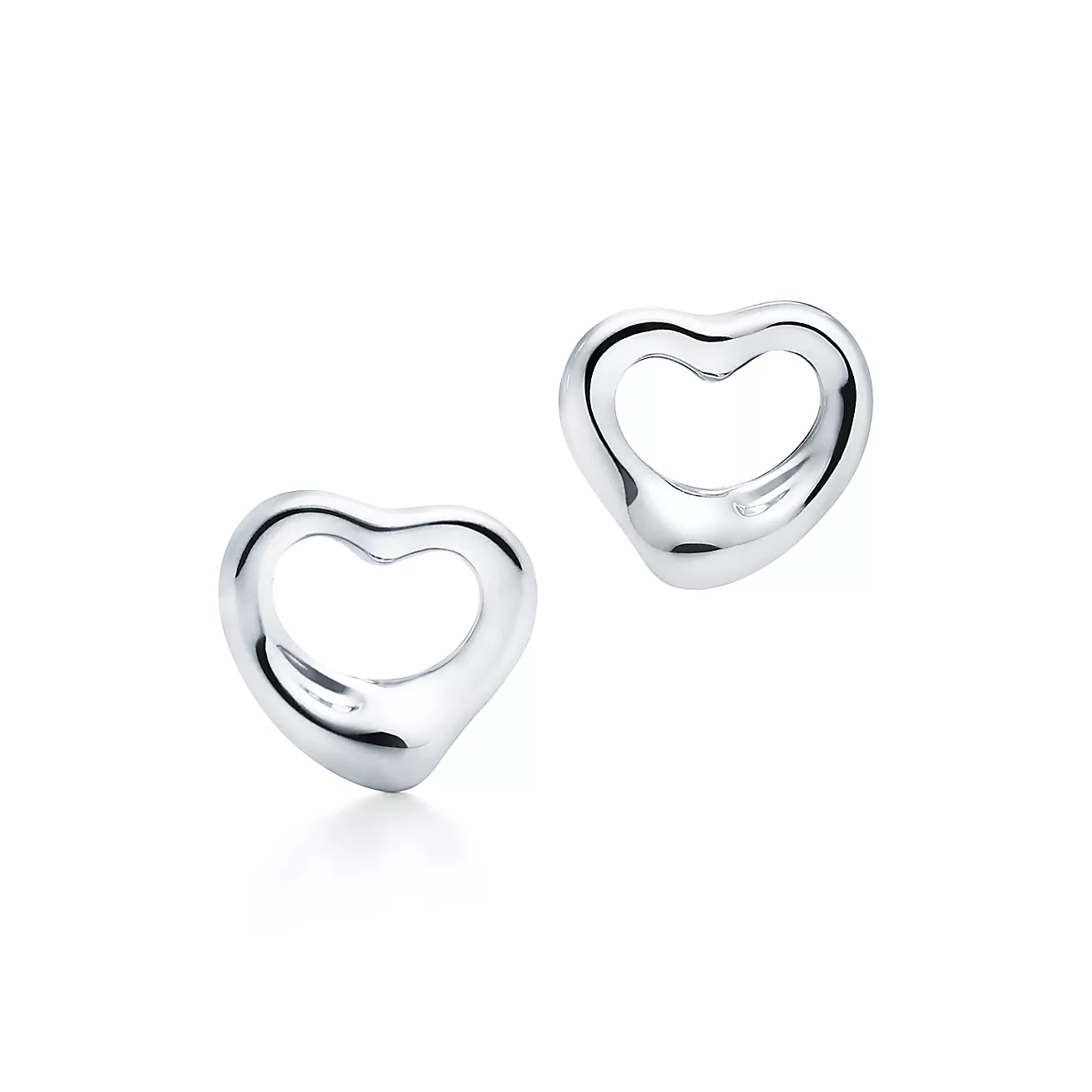 Tiffany Elsa Peretti庐 Open Heart Stud Earrings