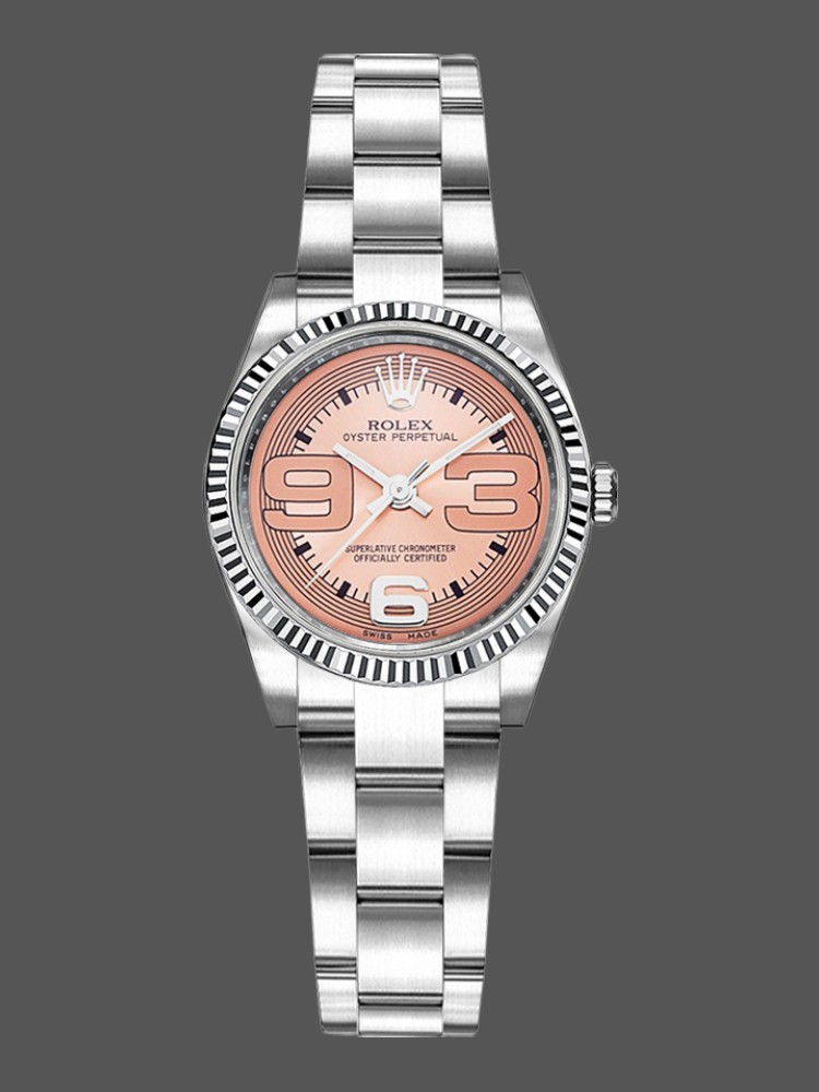 Rolex Oyster Perpetual 176234 Pink Maxi Arabic Numerals Dial 26MM Lady Replica Watch