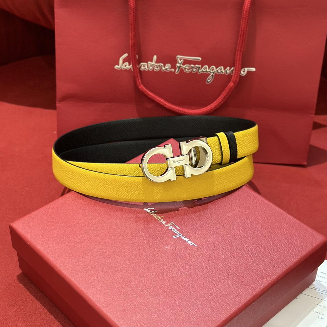 FERRAGAMO Belt 004 22PJ081 2.5cm