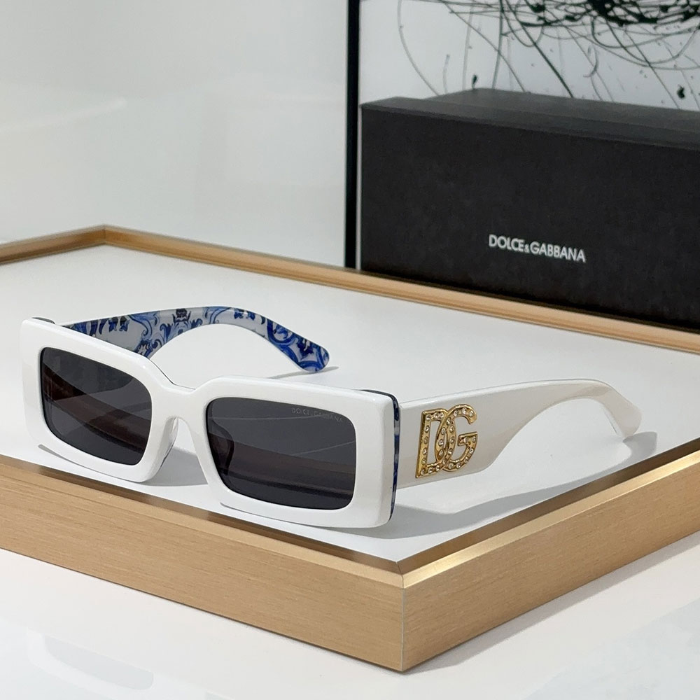 DOLCE & GABBAN DG Small Box Logo Mirror leg Sunglasses Top quality 锛�Replica锛�