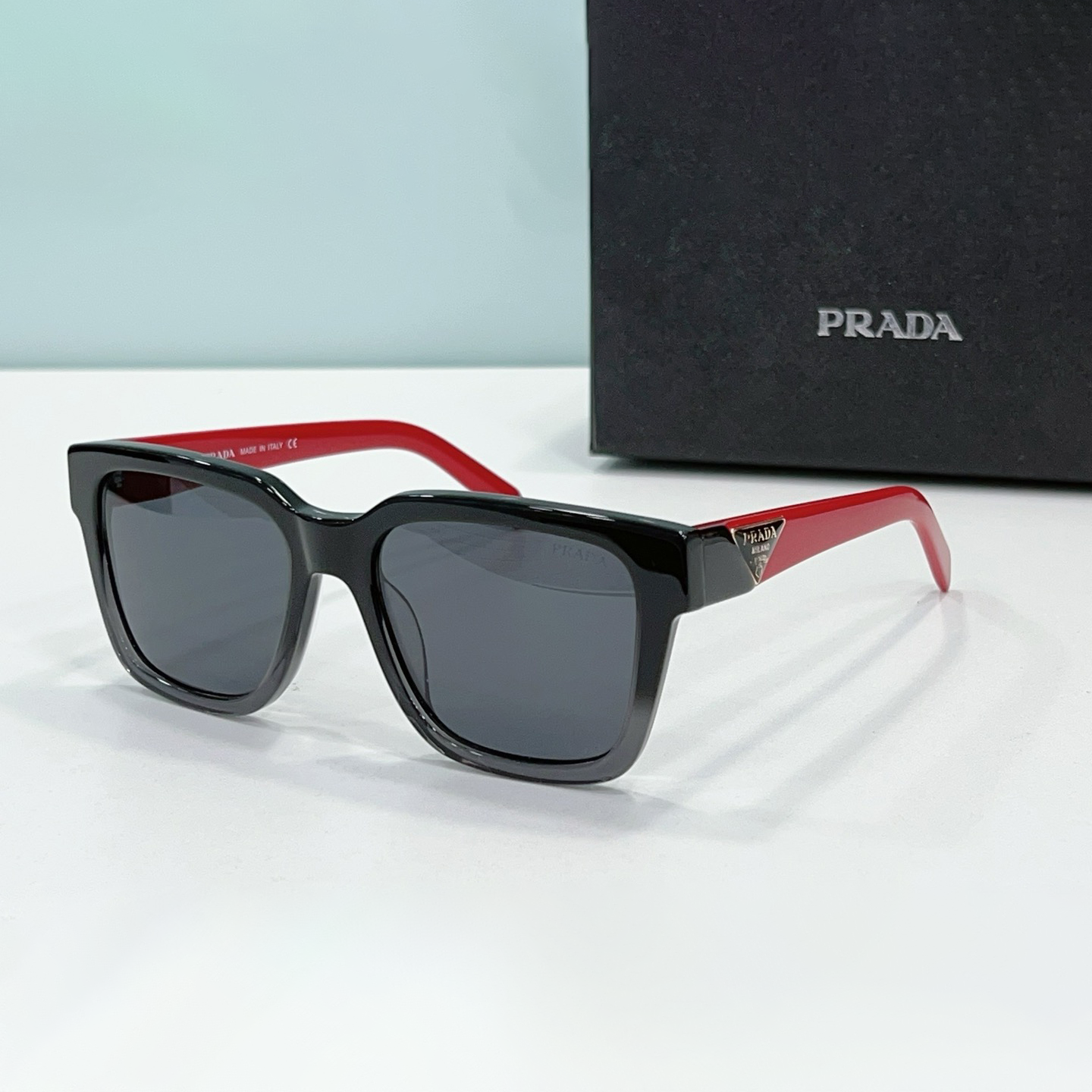 Prada Mirror leg Stereoscopic Sign sunglasses Top quality 锛�Replica锛�