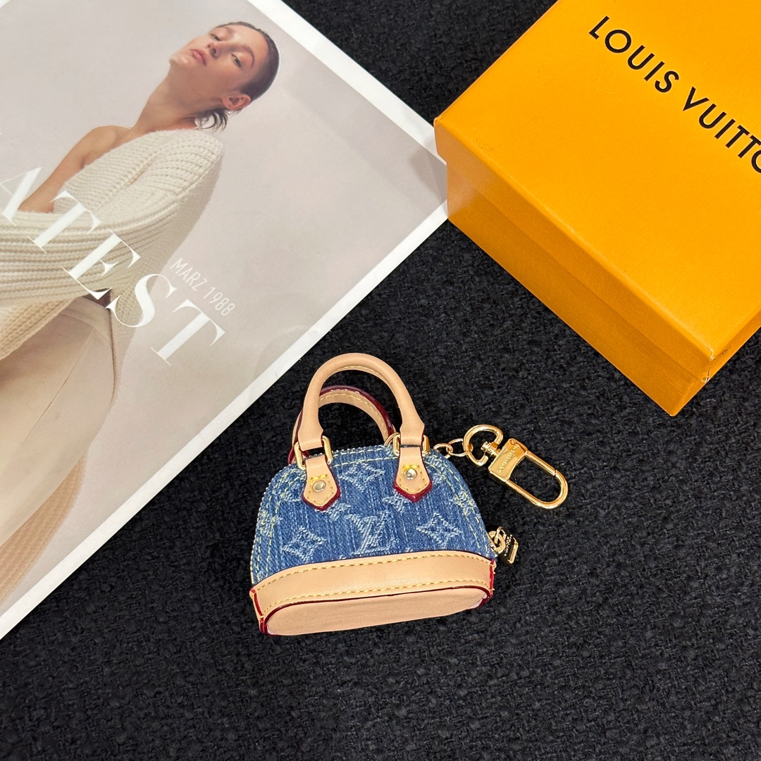 Louis Vuitton Micro Bag Leather Keychain Pendant Accessories