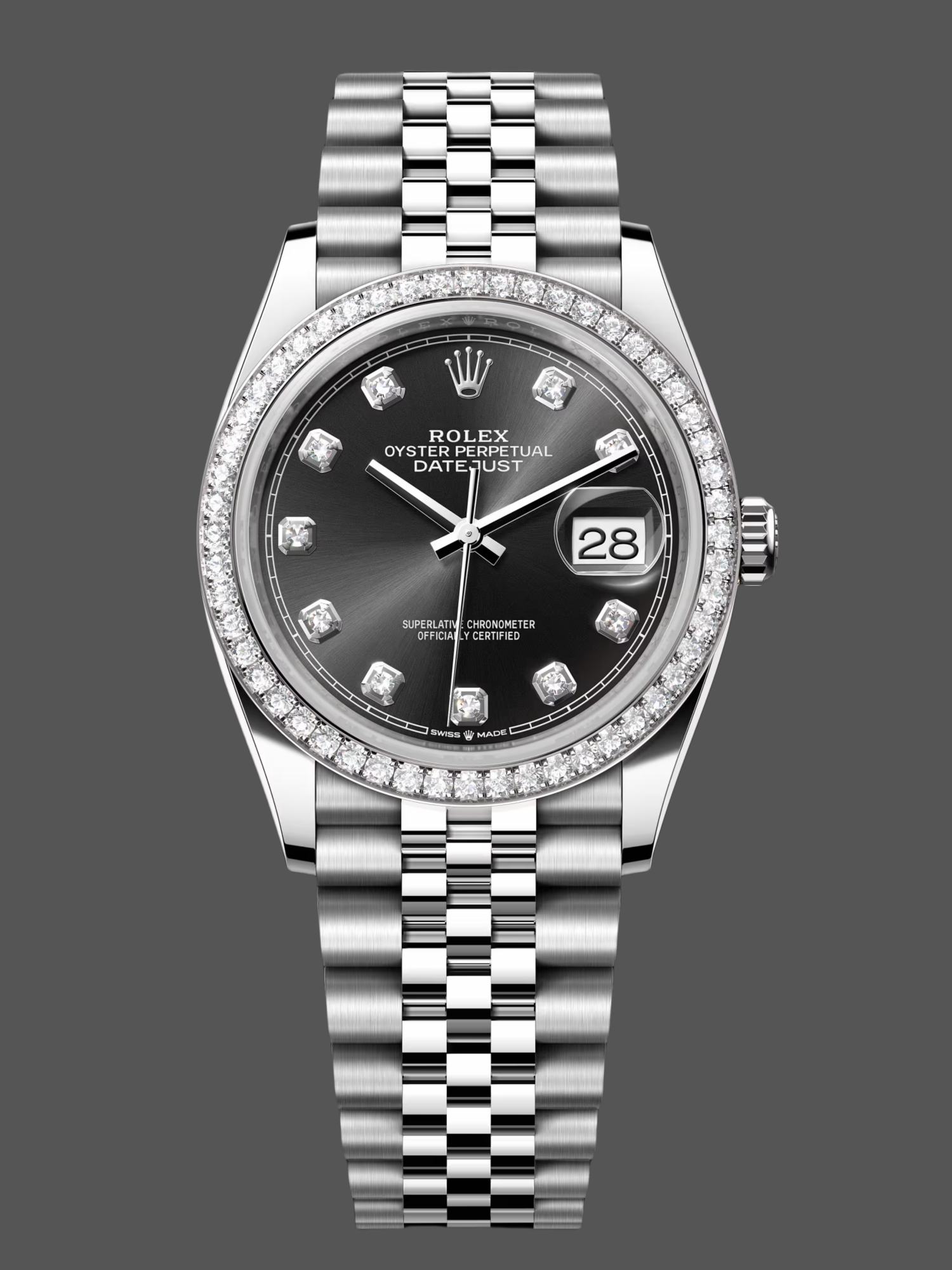 Rolex Datejust Stainless Steel 126284RBR 0019 Black Diamond Jubilee