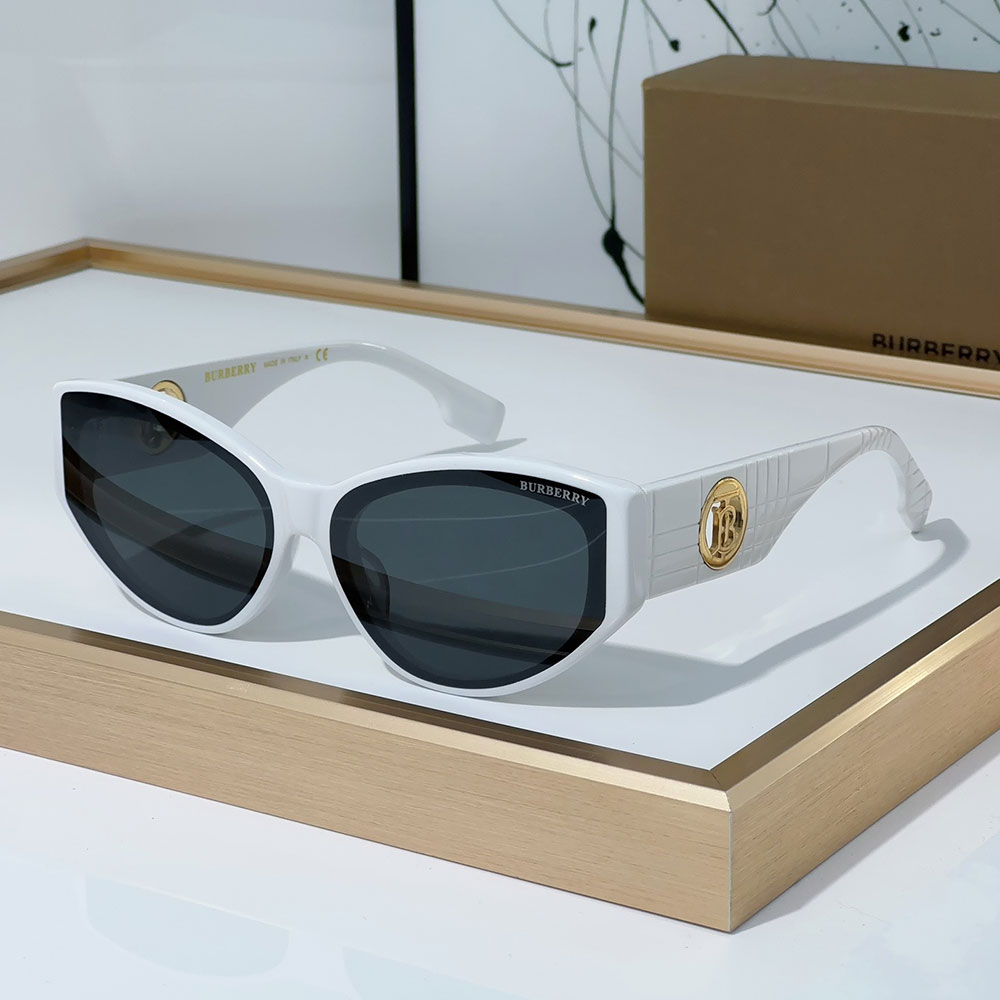 Burberry Mirror leg Hollowed out Logo Sunglasses Top quality （Replica）