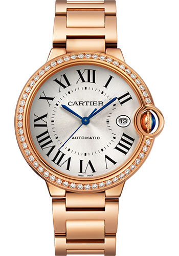 Cartier Ballon Bleu 40 mm Rose Gold & Diamonds Men��s Watch, WJBB0057