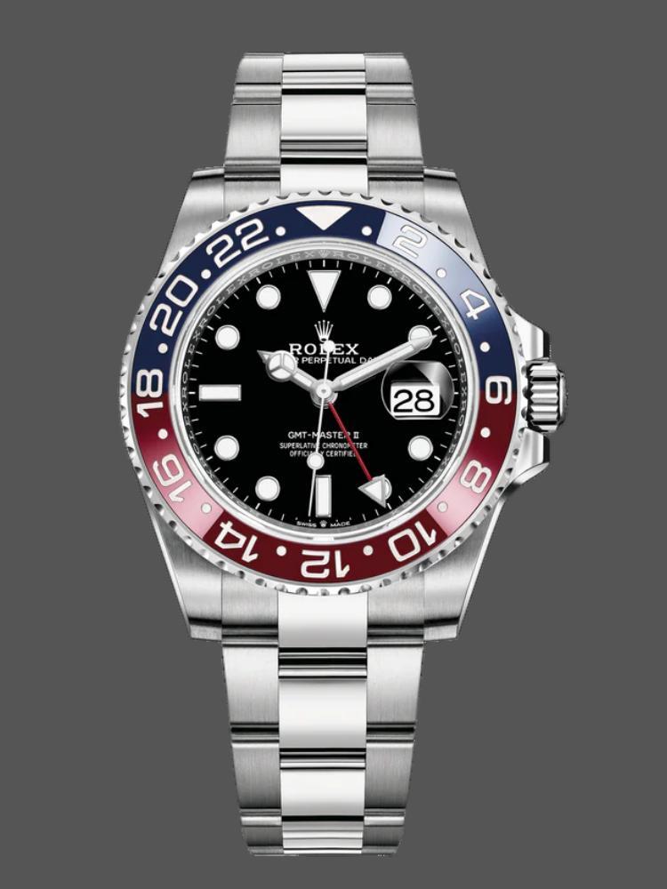 Rolex GMT Master II 116719BLRO White Gold Pepsi Black Dial 40mm Mens Replica Watch