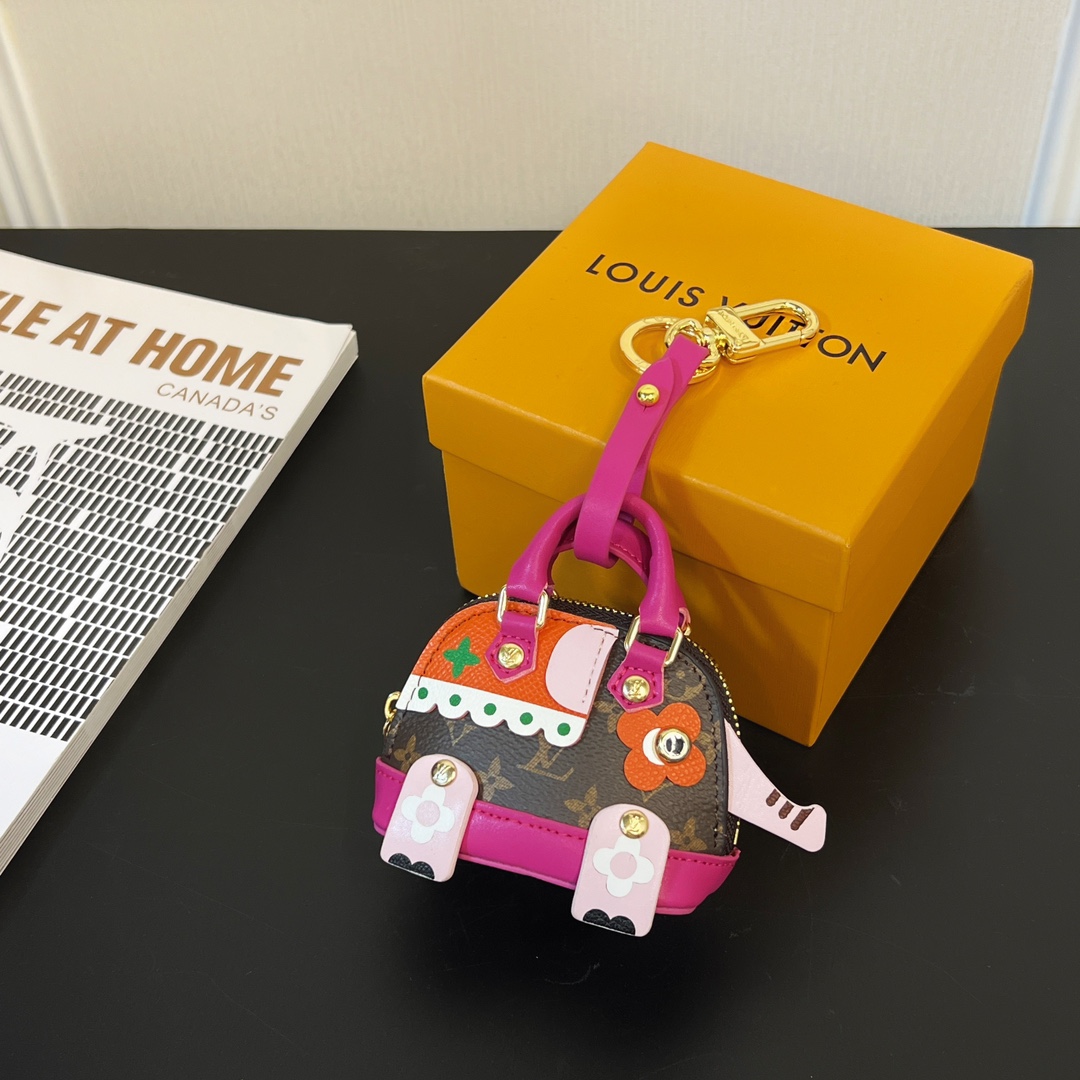 Louis Vuitton Micro Bag Leather Keychain Pendant Accessories