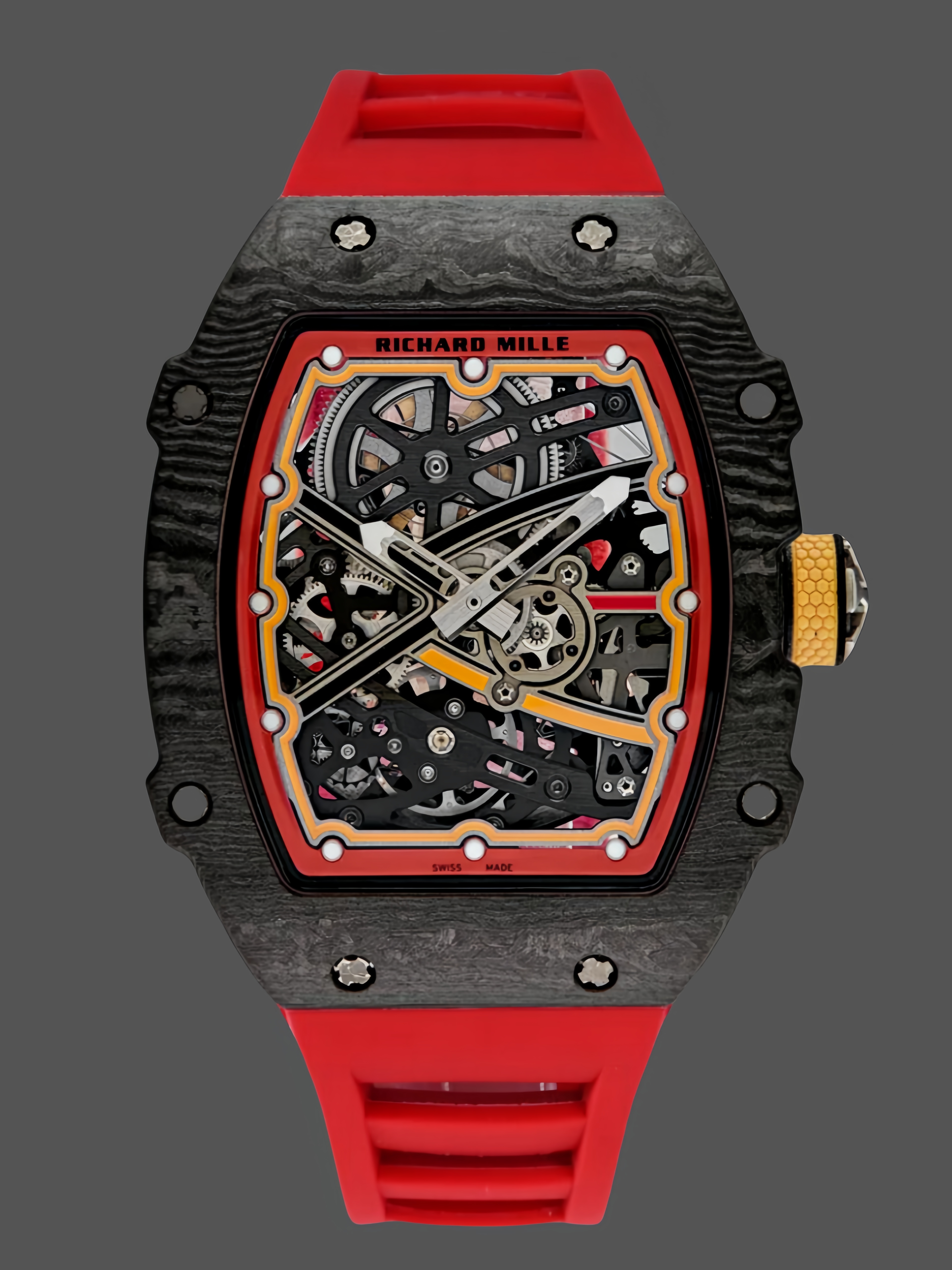 Richard Mille RM 67-02 Extra Flat Italy Carbon TPT Red Yellow