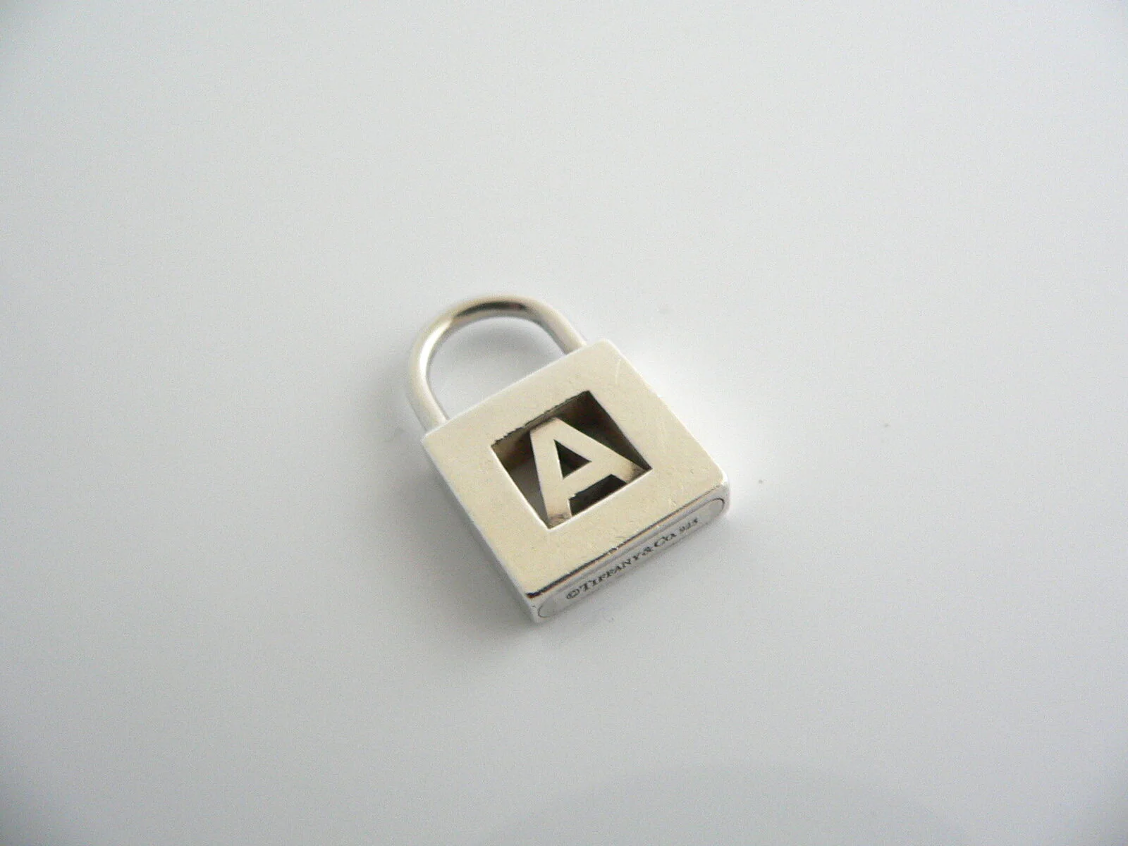 Tiffany & Co Alphabet A Charm Personalized Padlock Pendant 4 Necklace Bracelet