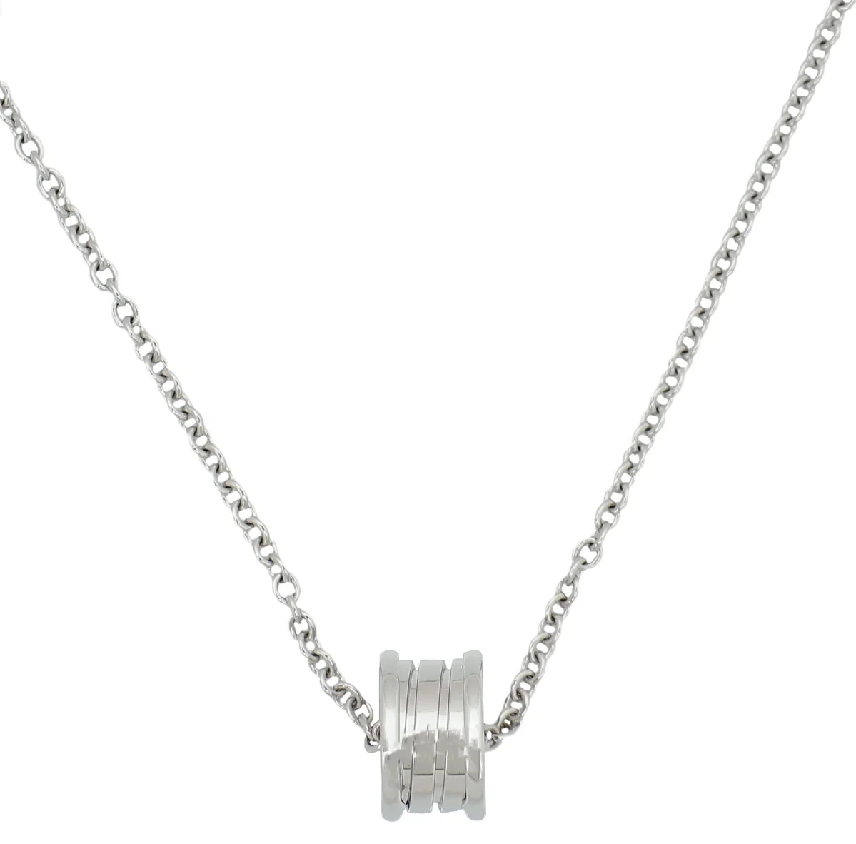 Bvlgari 18K White Gold B. Zero1 Pendant Necklace
