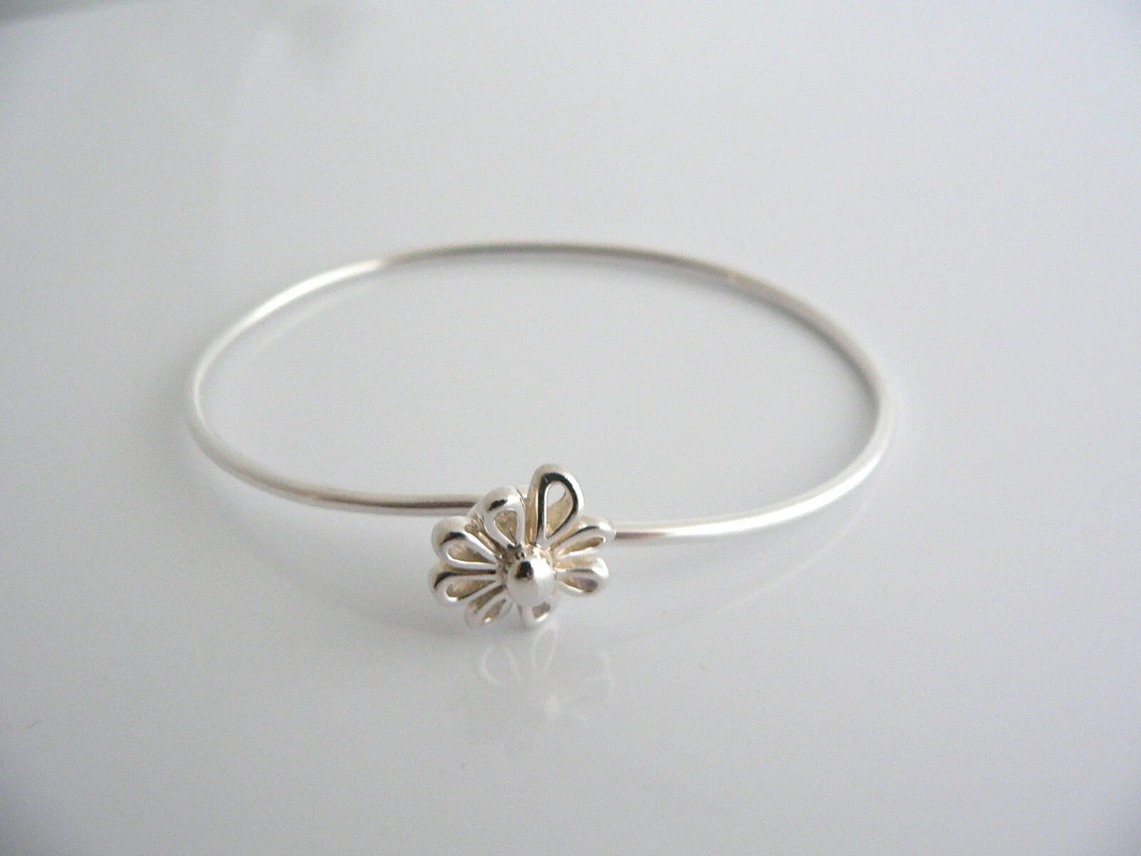Tiffany & Co Picasso Daisy Flower Nature Bangle Bracelet Rare Silver Gift Love